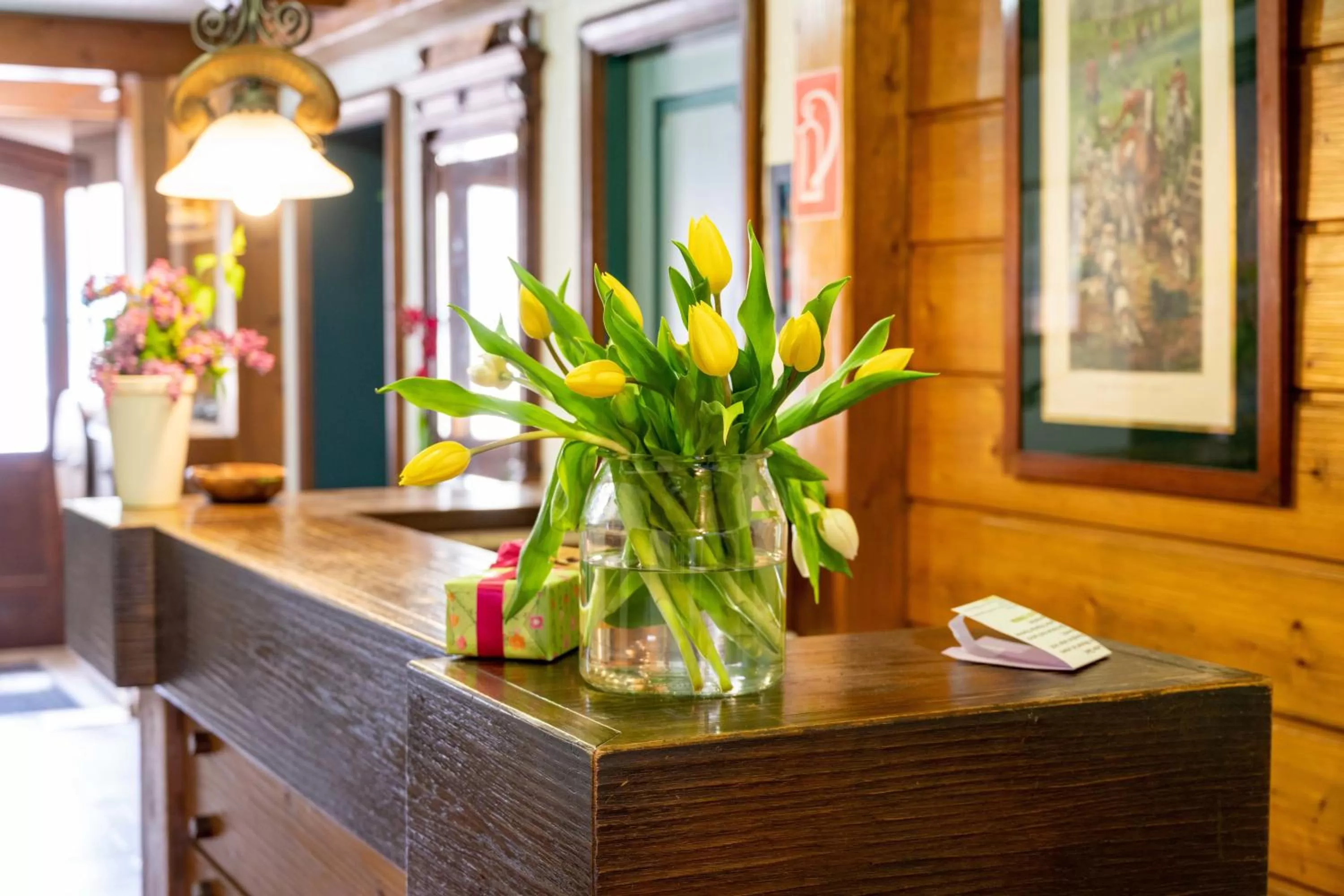 Lobby/Reception in Hotel Krone Laupheim