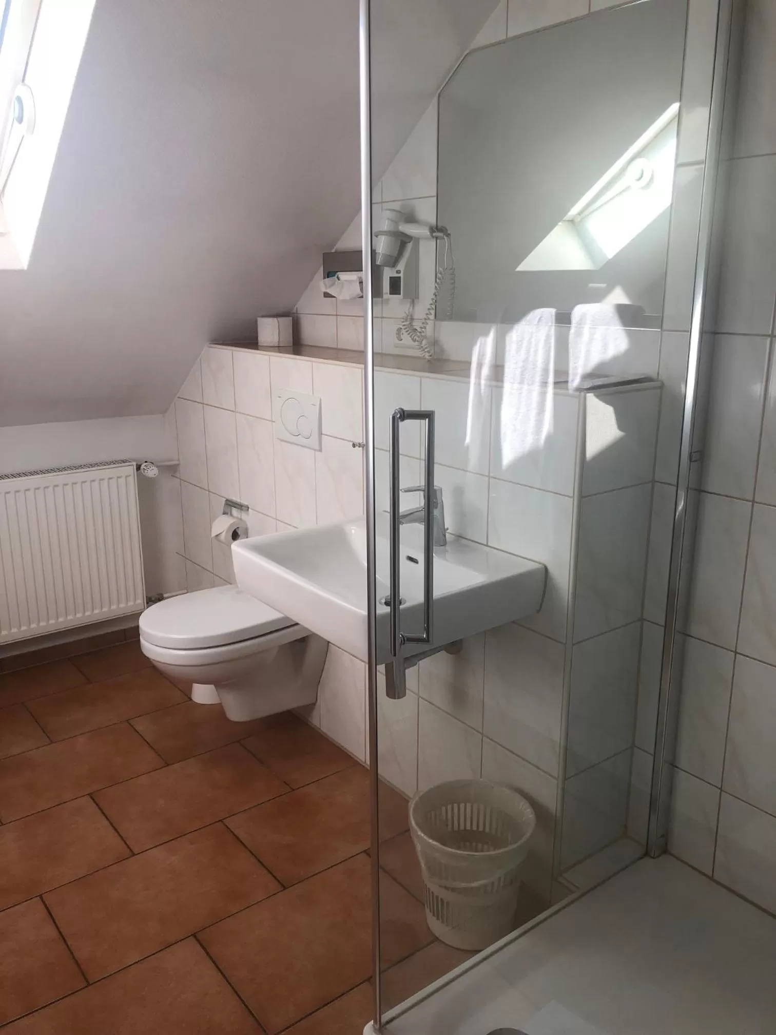 Shower in Hotel Krone