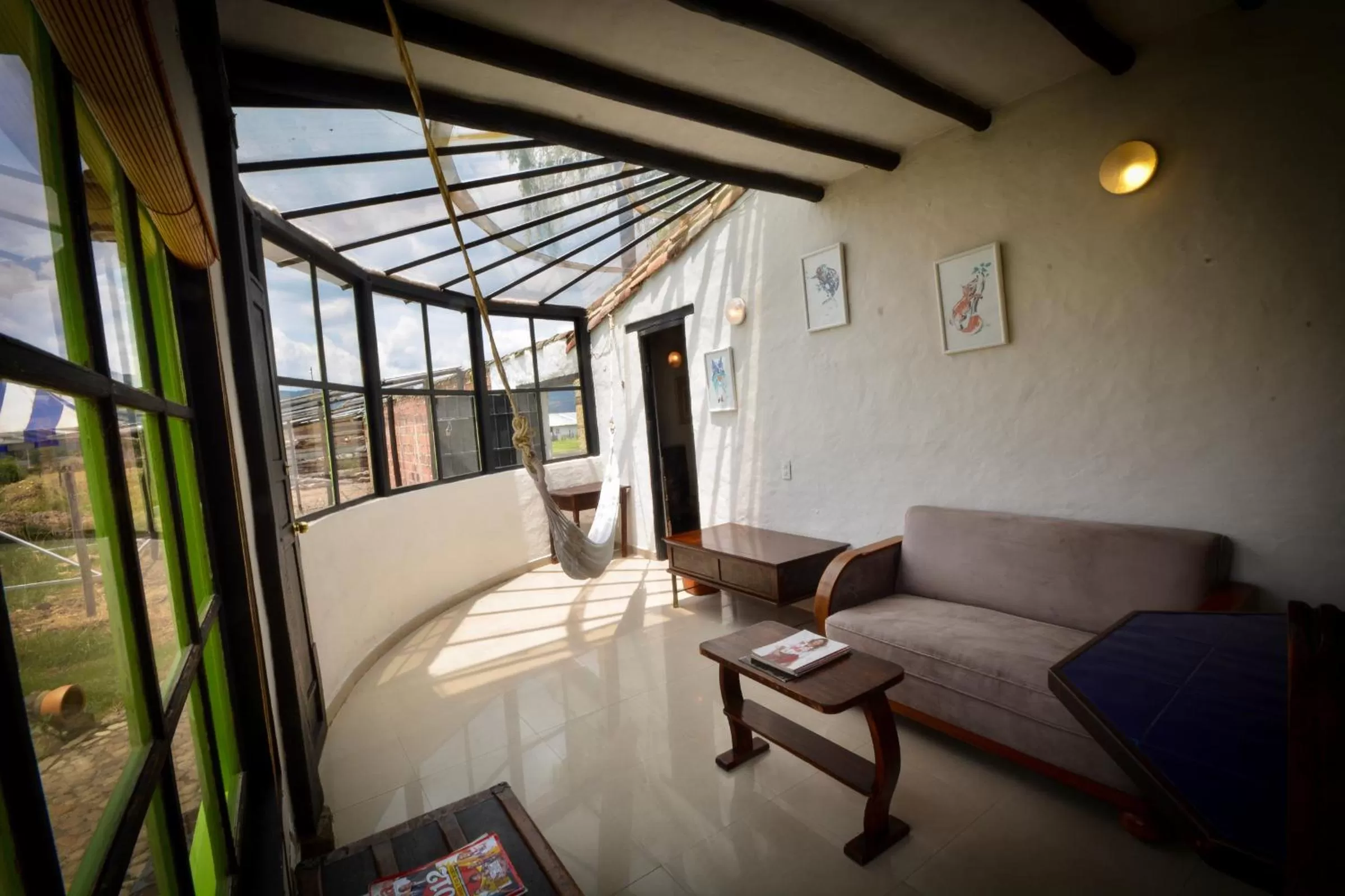 Balcony/Terrace, Seating Area in Posada Cafe La Huerta