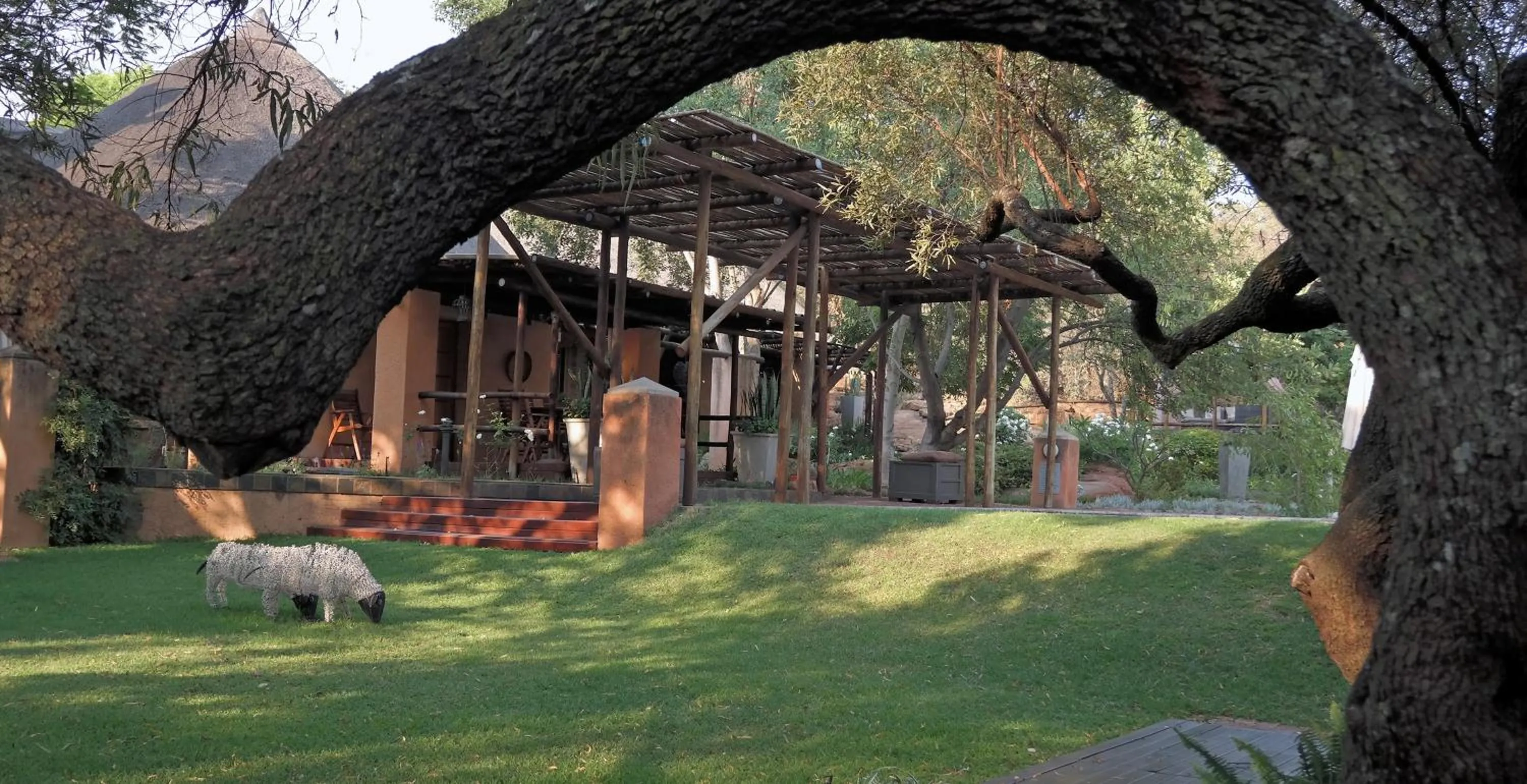 Garden view in Sherewood Lodge