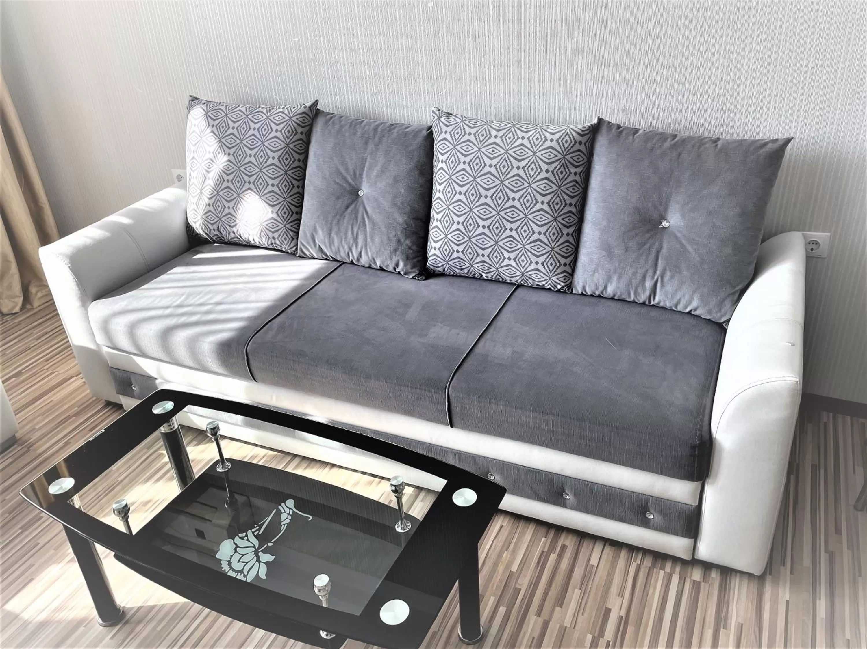 Seating Area in Apartments Stamopolu Lux economy class
