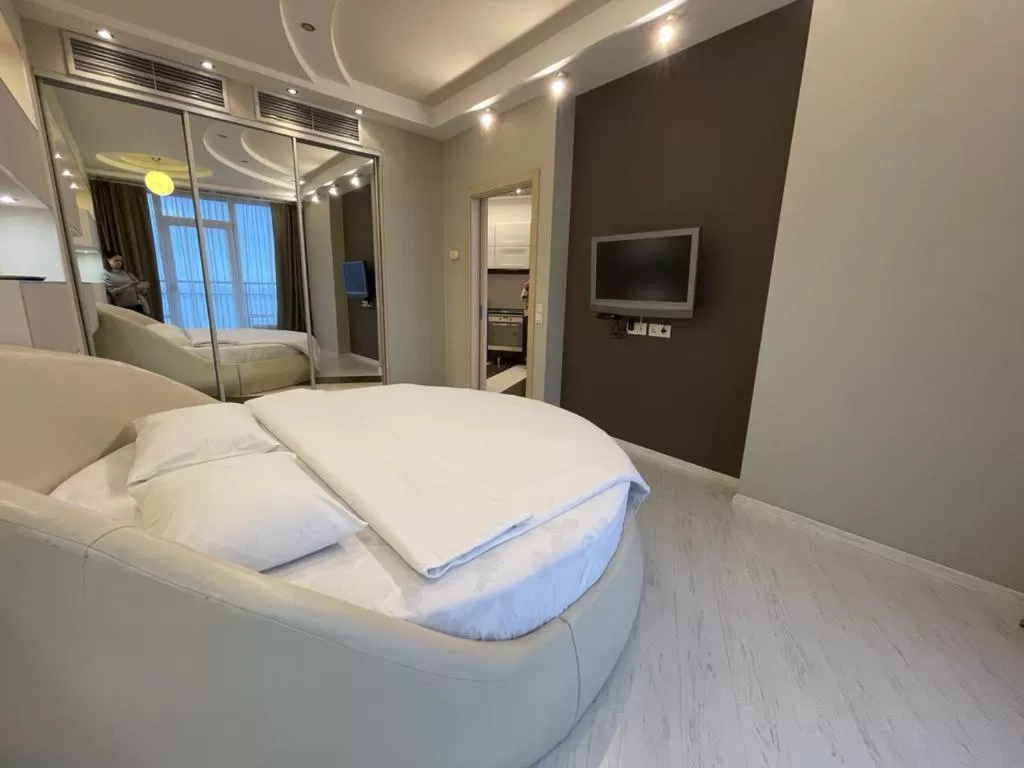 Bedroom, Bed in Most City Apart-Hotel