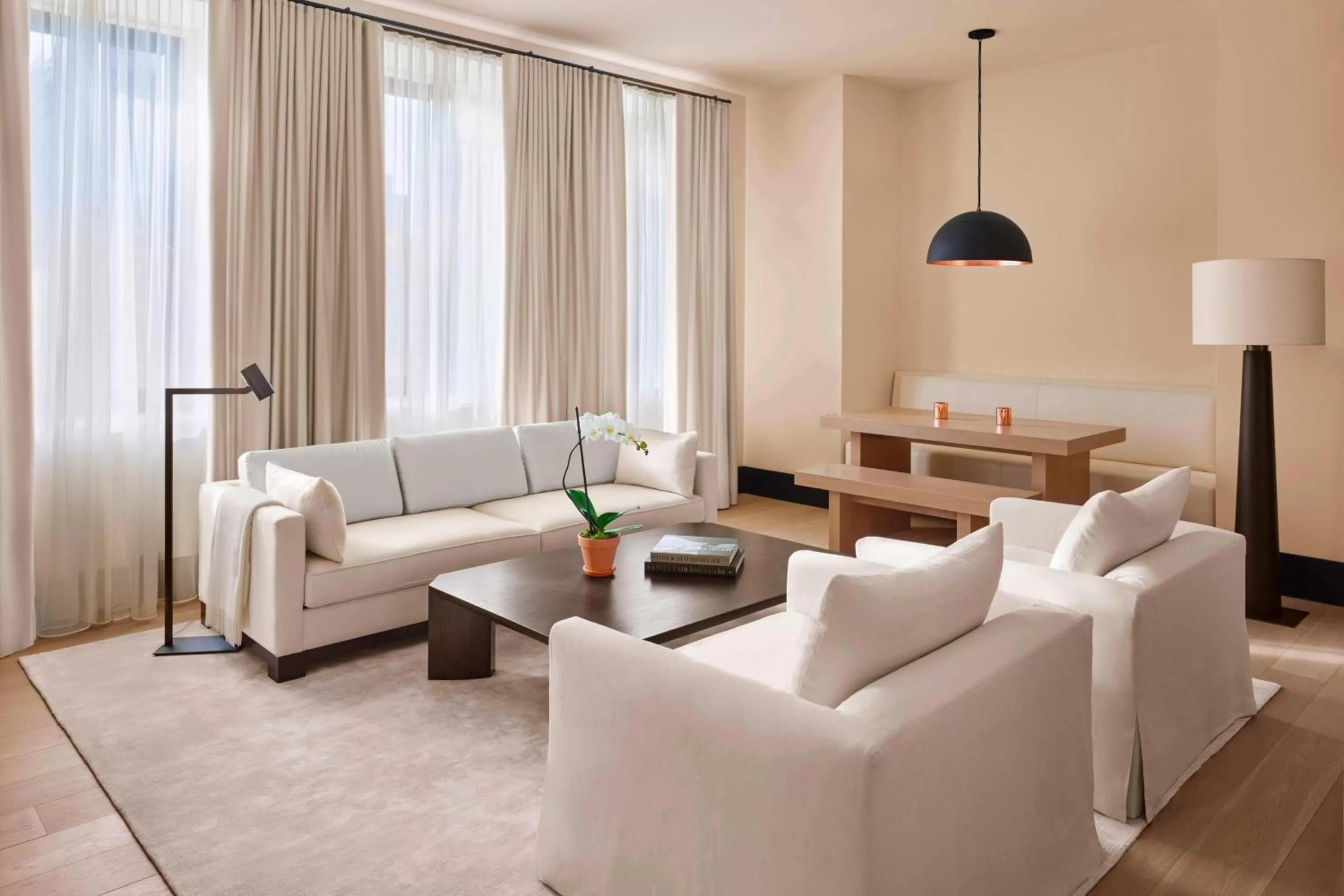 Living room in The New York EDITION