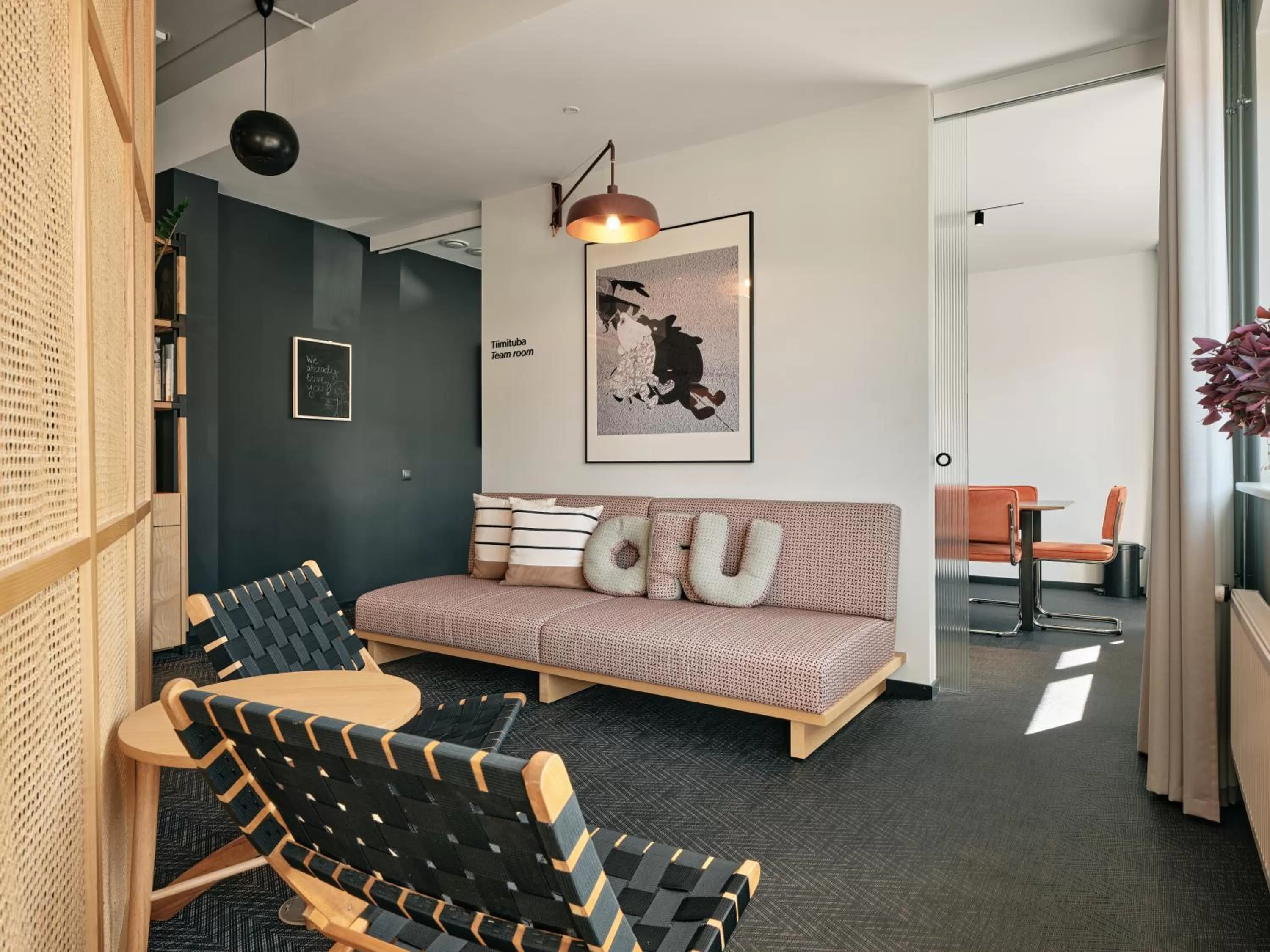 Communal lounge/ TV room in Oru Hub Hotel Tallinn - Handwritten Collection