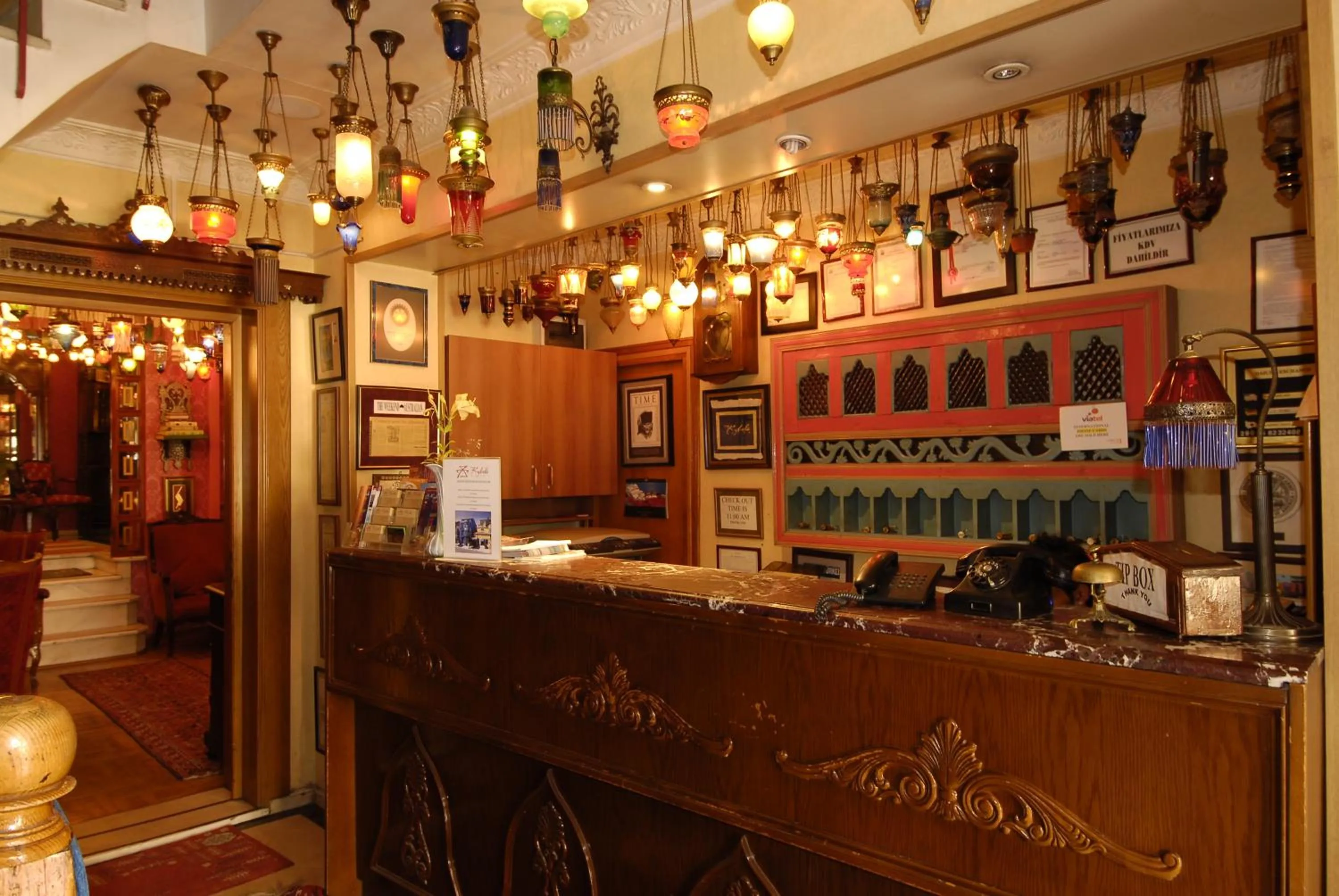 Lobby or reception in Kybele Hotel