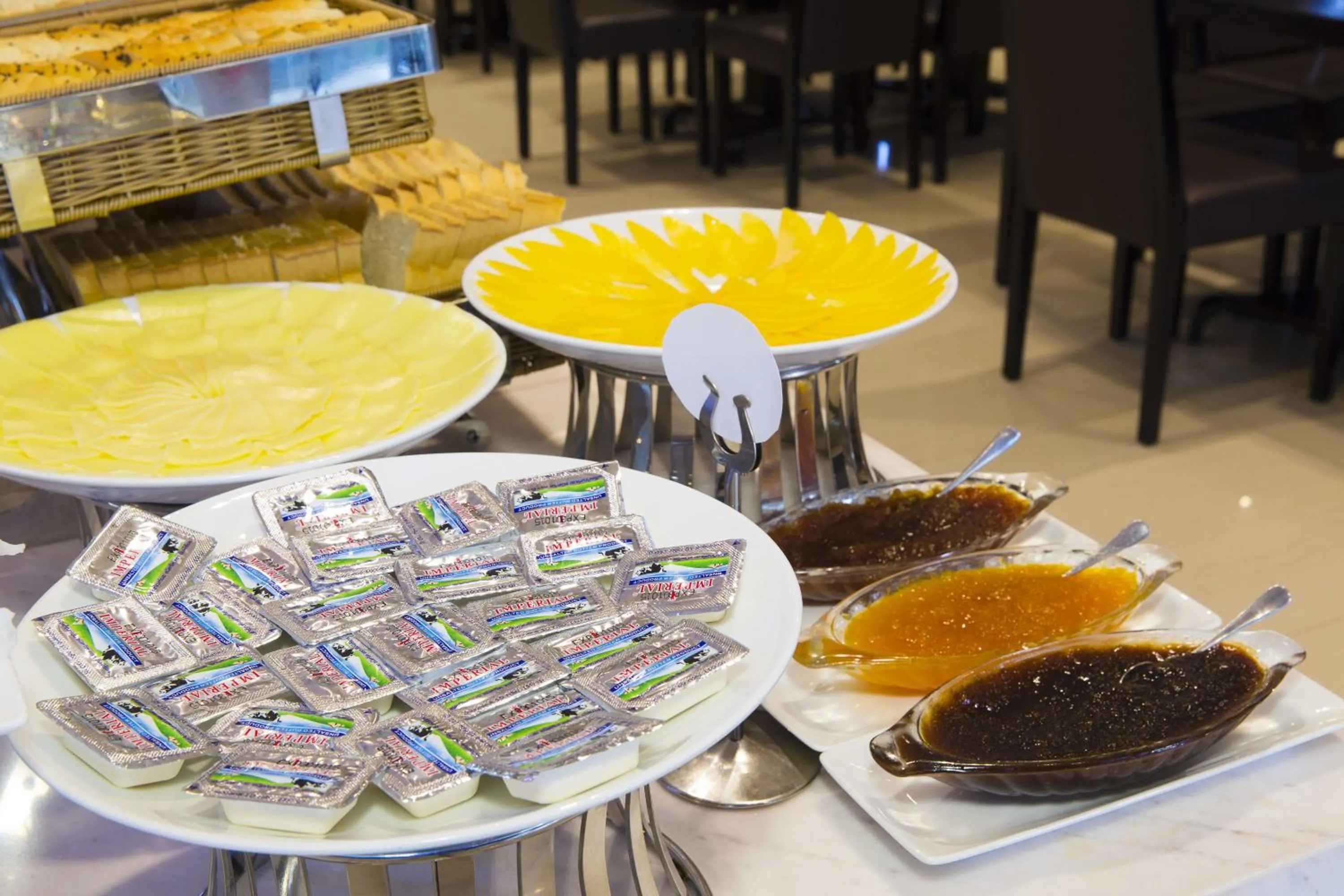 Buffet breakfast in Dendro Gold Hotel