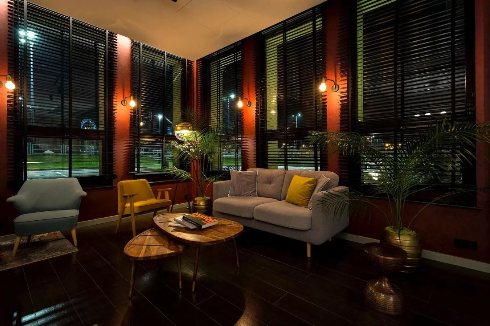 Seating area in Qubus Hotel Gdańsk