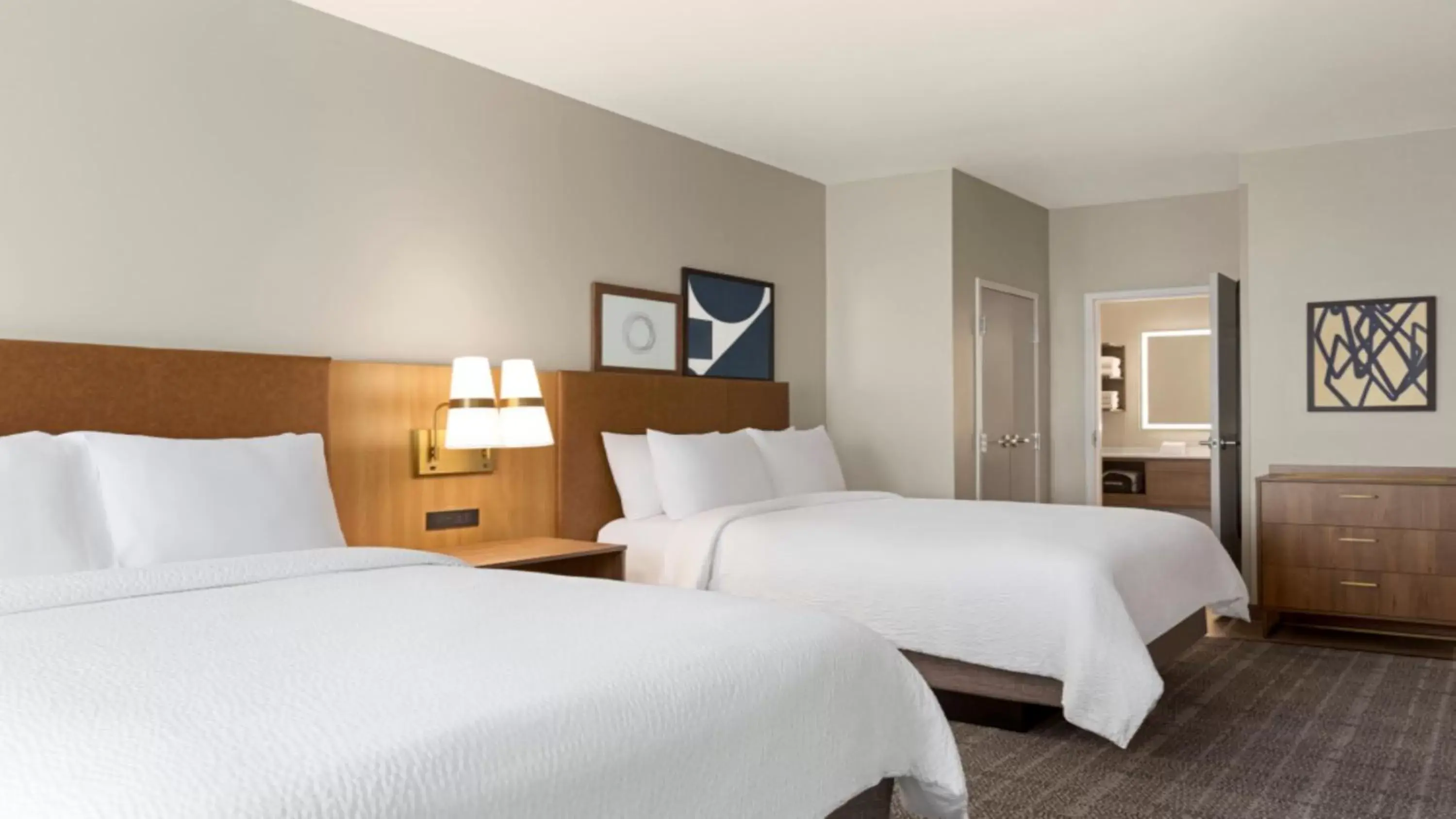 Queen Studio with Two Queen Beds and Mobility Accessible Tran Shower in Staybridge Suites - Lexington S Medical Ctr Area by IHG Queen Studio with Two Queen Beds and Mobility Accessible Tran Shower in Staybridge Suites - Lexington S Medical Ctr Area by IHG