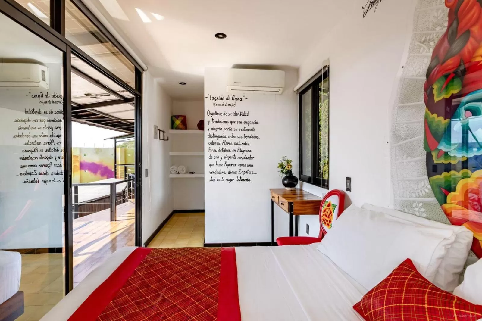 Bed in Cabane Container Hotel - ADULTS ONLY