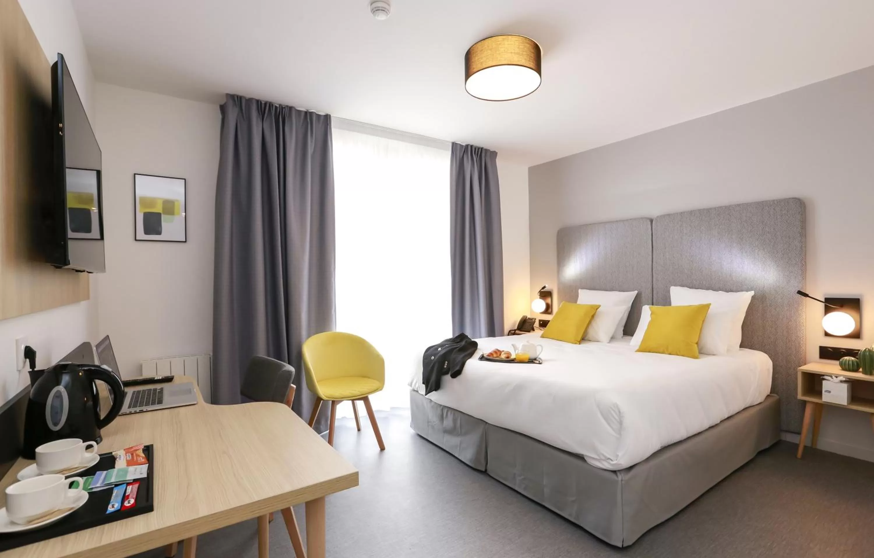Bedroom, Bed in Appart Hotel Odalys City Angers Centre Gare