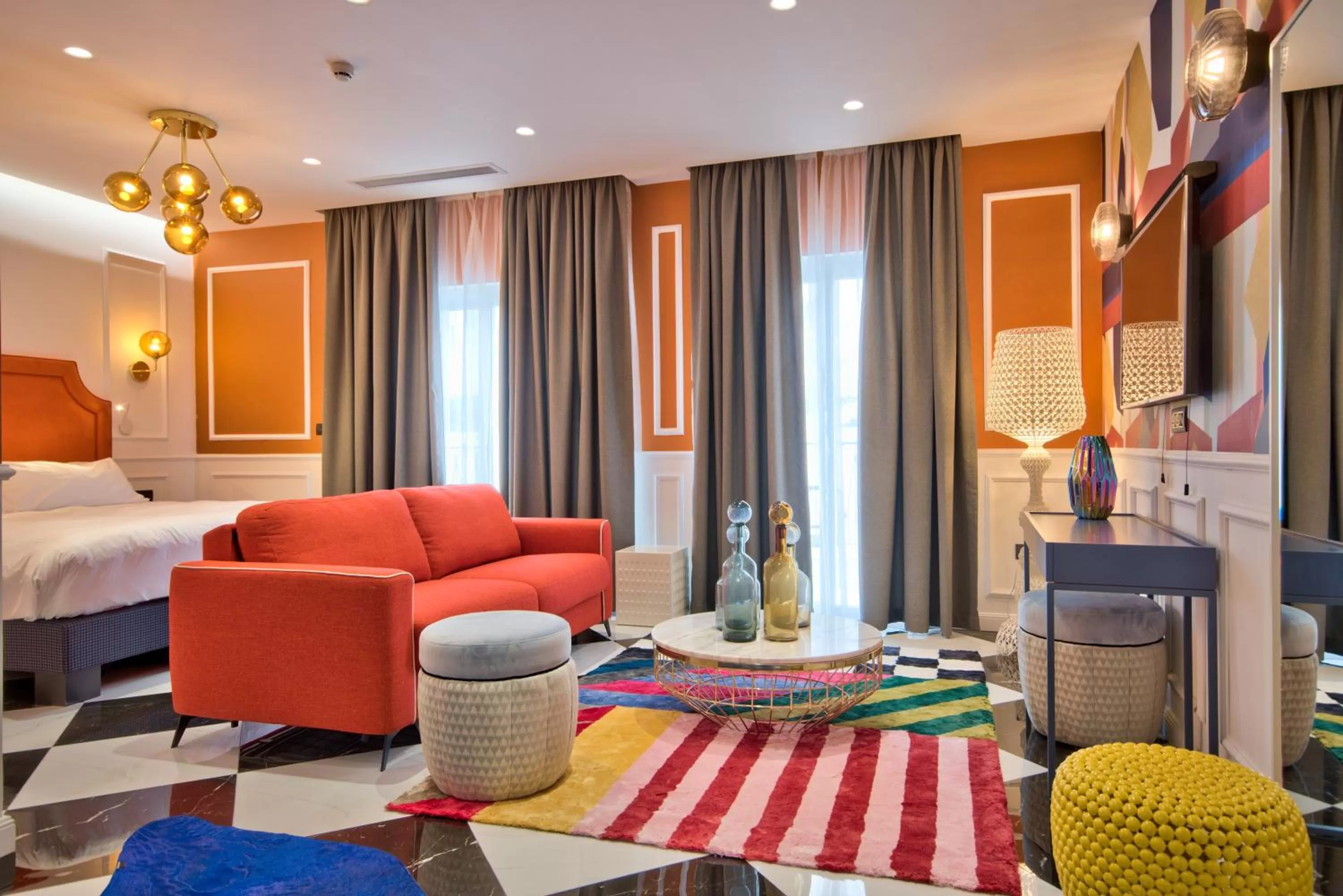 Seating area, Bed in HOLM Boutique & SPA - IK Collection