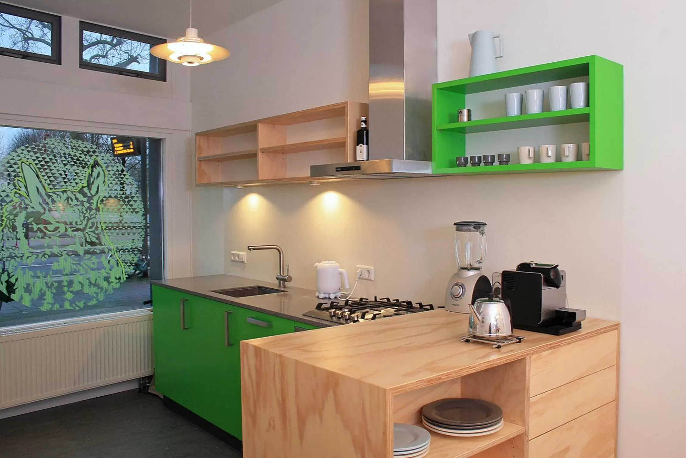 Coffee/tea facilities, Kitchen/Kitchenette in B&B Central Park