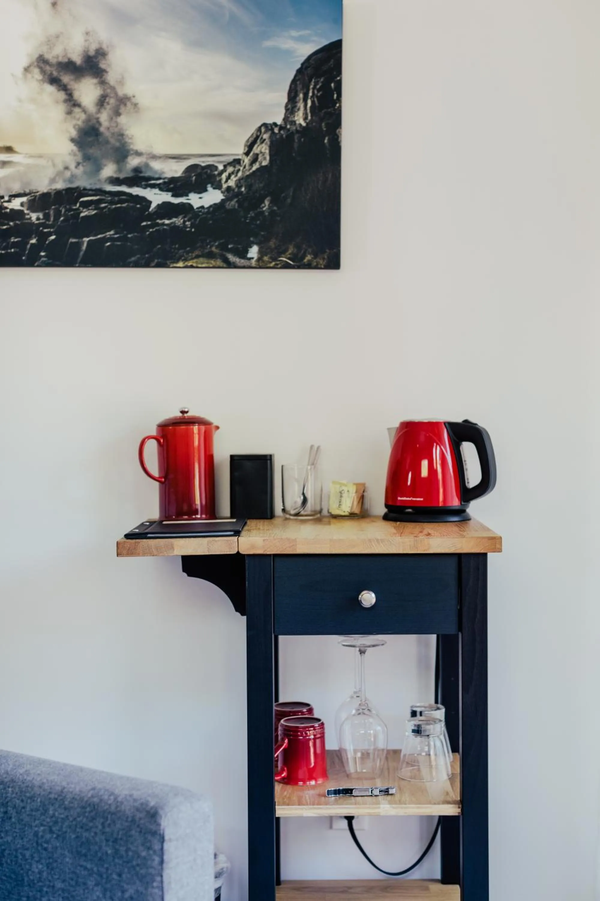 Coffee/tea facilities in Pluvio restaurant and rooms