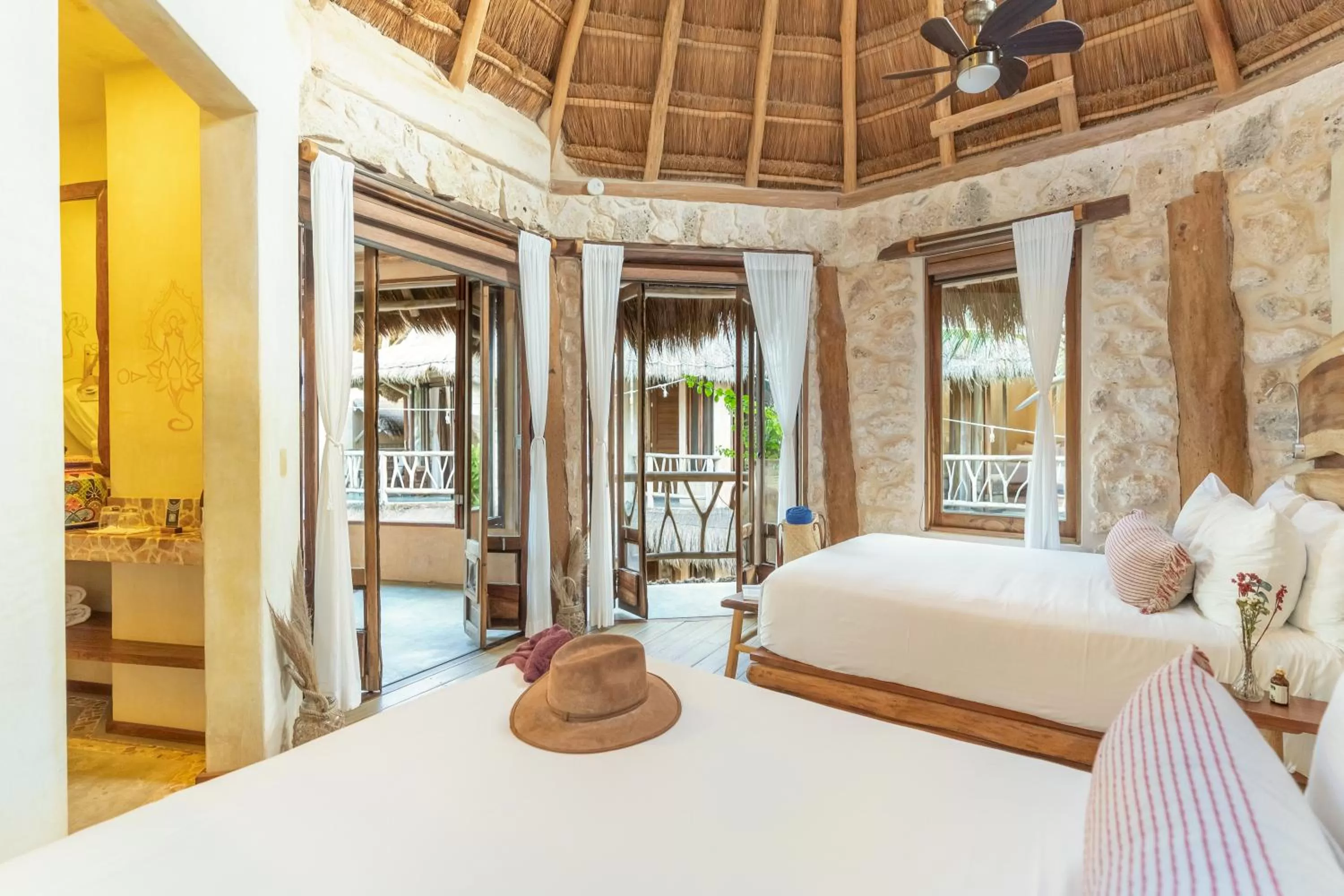 Bed in Alaya Tulum by Ahau Collection