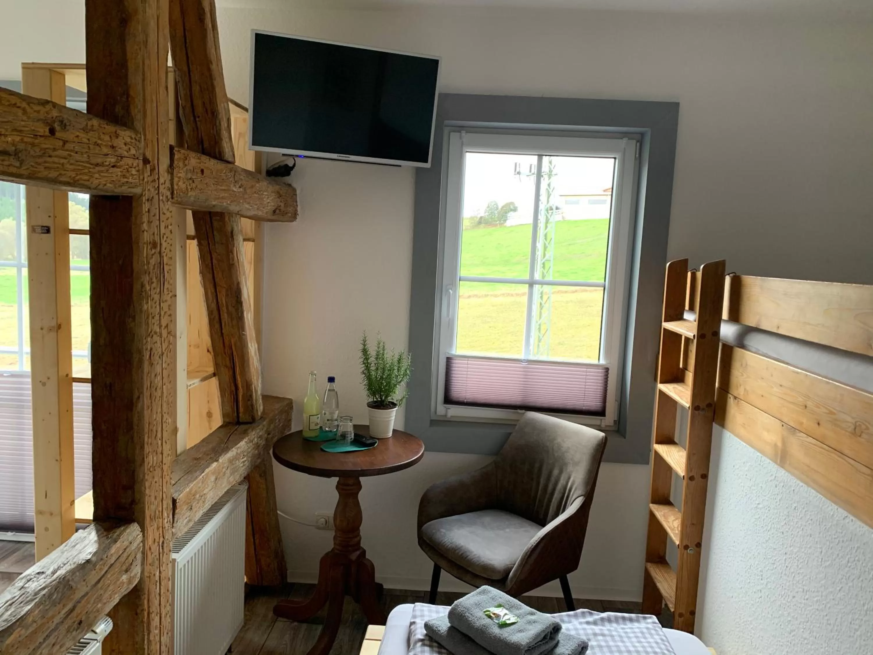 Seating area, Bed in Landgasthof Wetteraperle