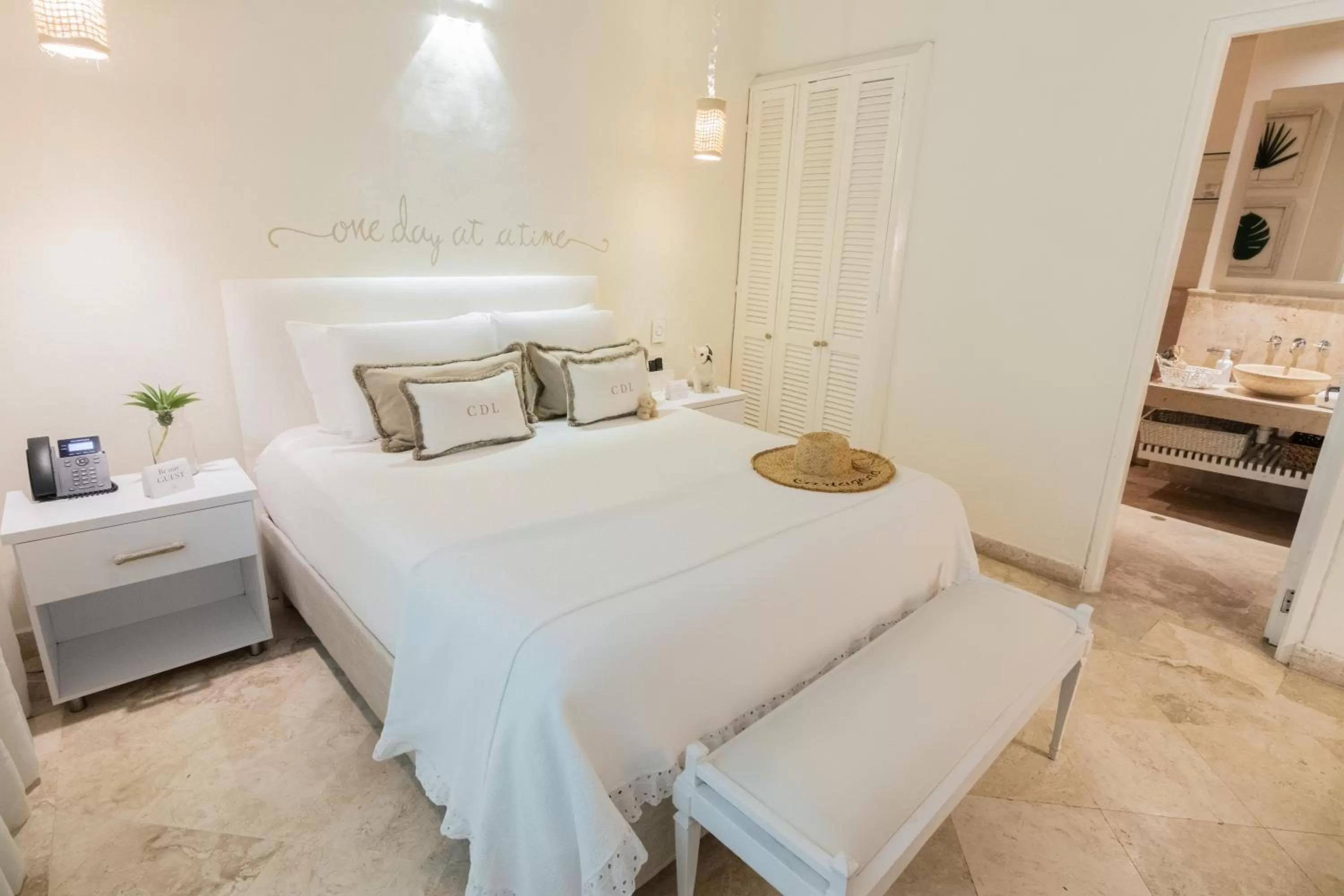 Bed in Casa Diluca Cartagena Hotel Boutique