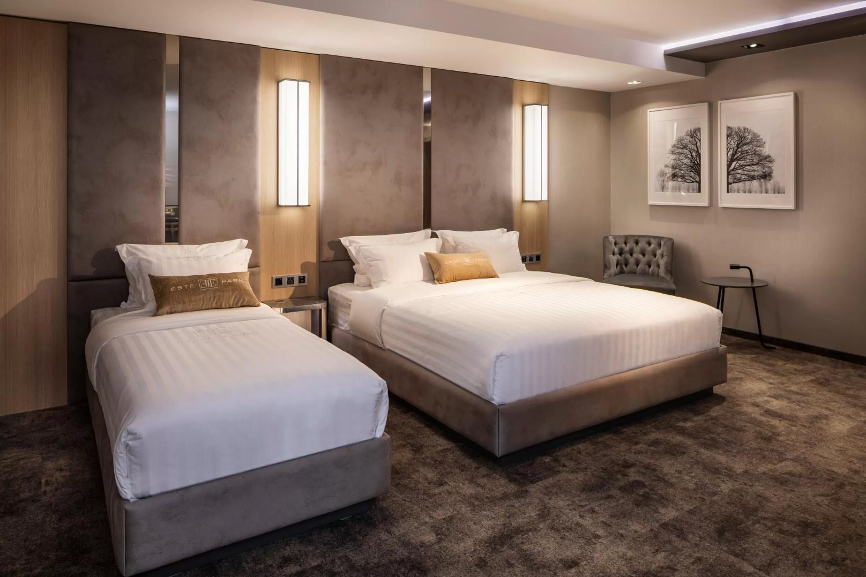 Photo of the whole room, Bed in -- ESTE PARK HOTEL -- part of Urban Chic Luxury Design Hotels - Parking & Compliments - next to Shopping & Dining Mall Plovdiv