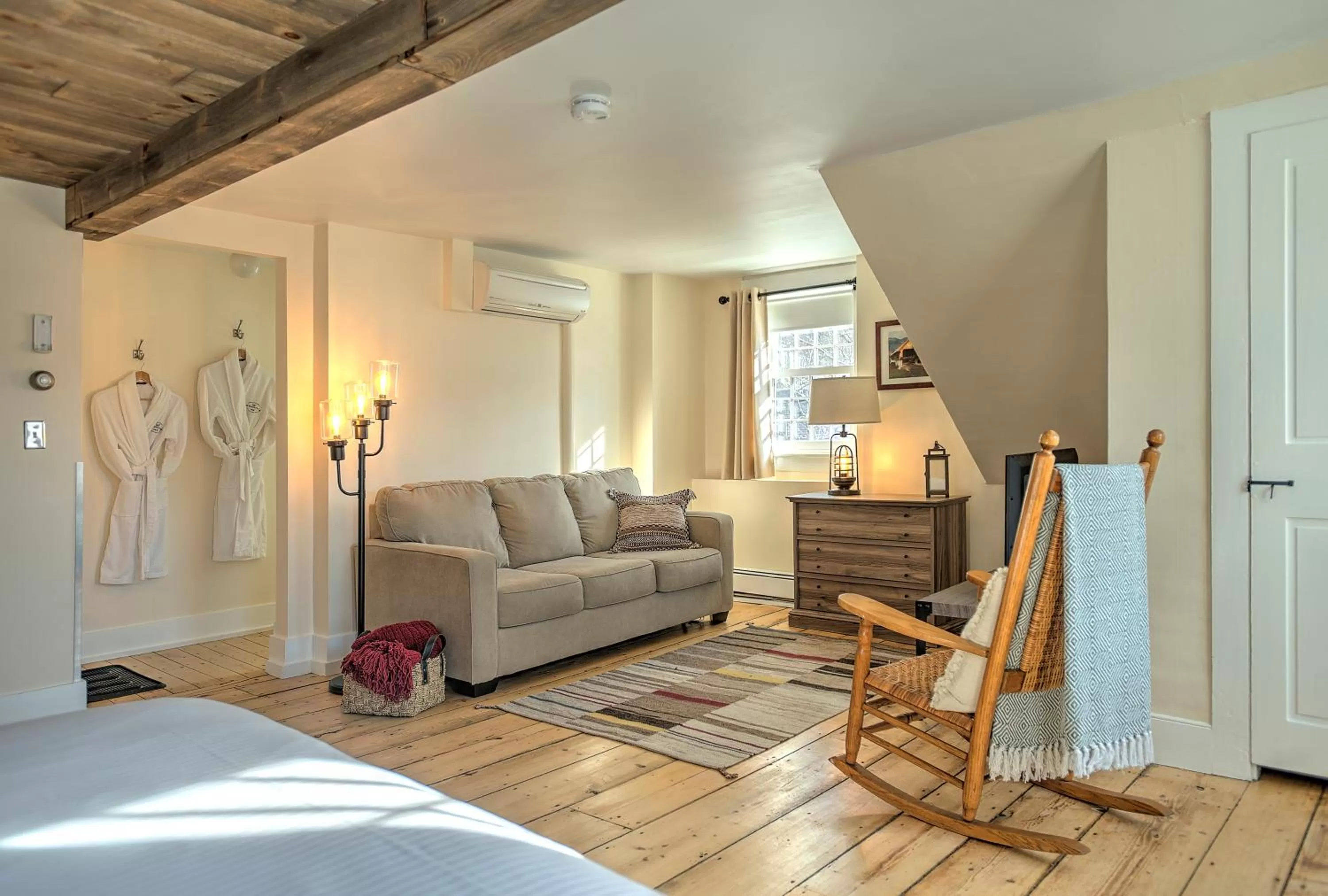 Bed in The Woodstocker B&B