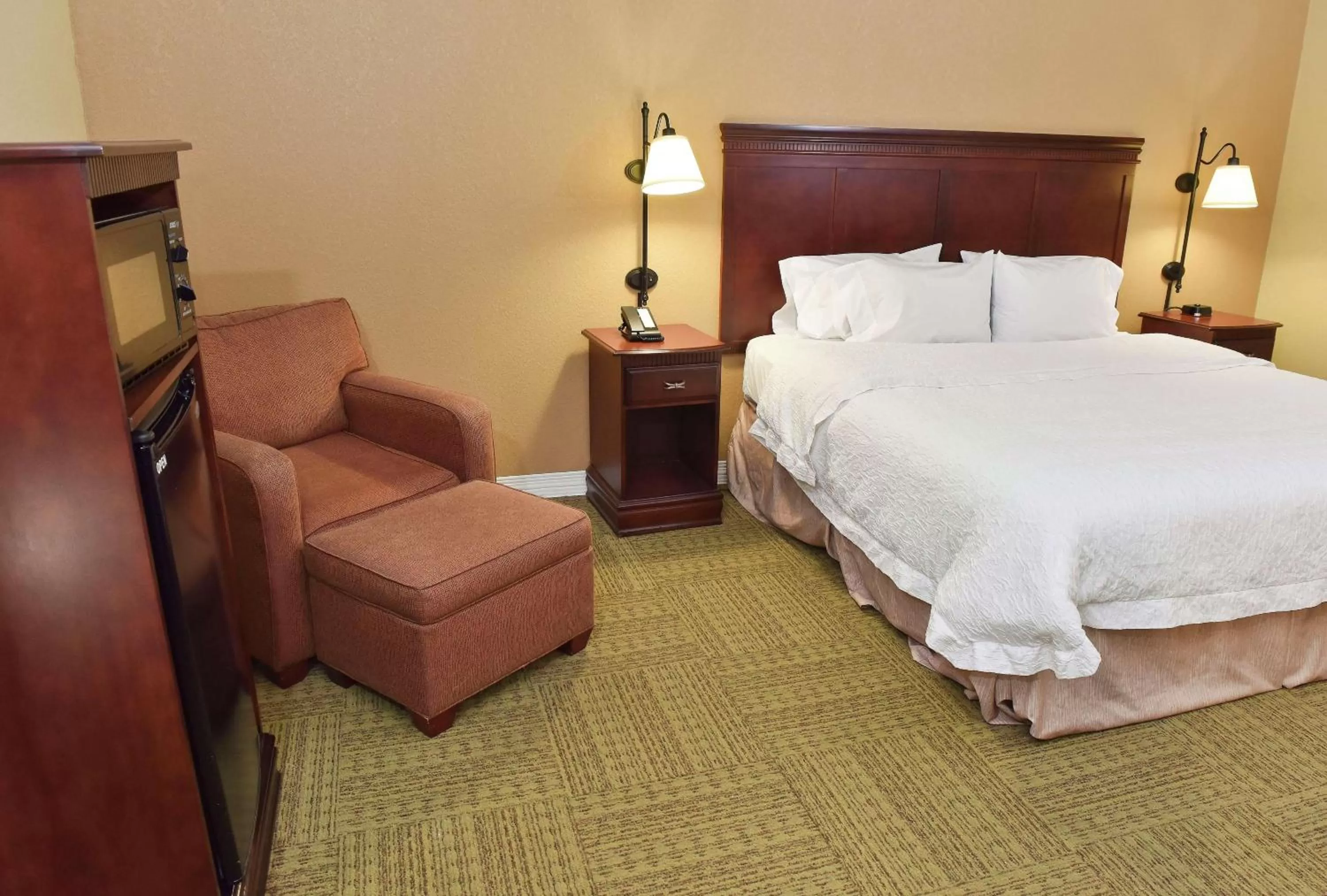 Bed in Hampton Inn Ruston