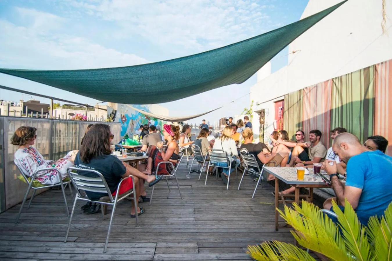 Patio in Safestay Barcelona Passeig de Gràcia