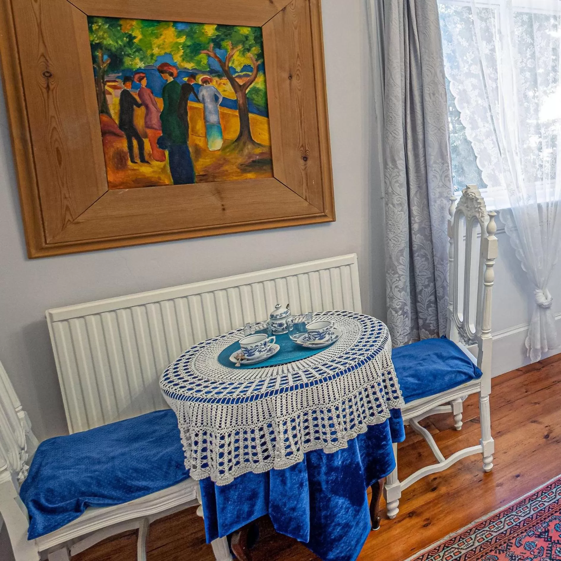Dining area in Dawson Place, Juliette's Bed and Breakfast