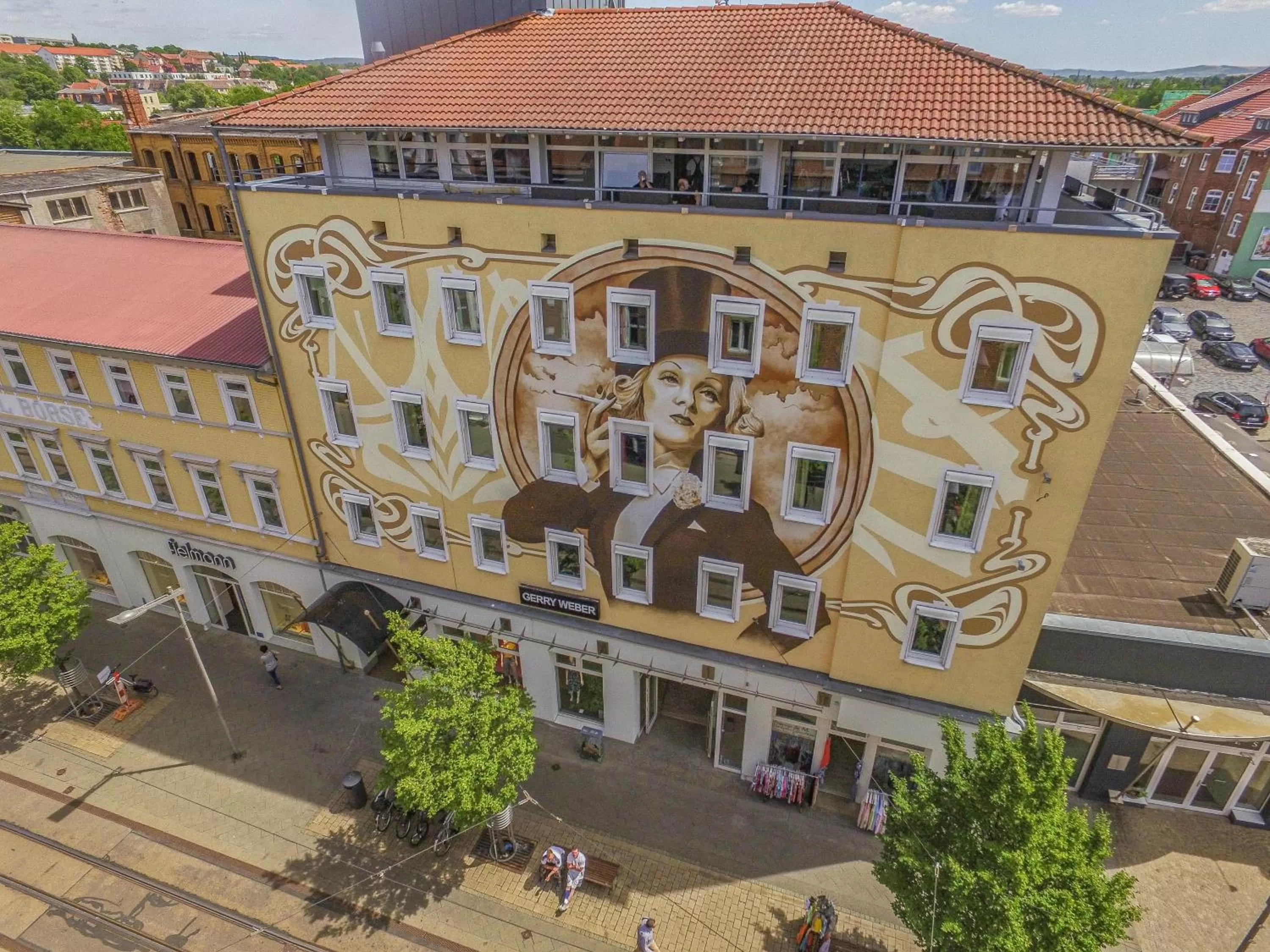 Bird's eye view in Nordhäuser Fürstenhof & TinySky-Resort