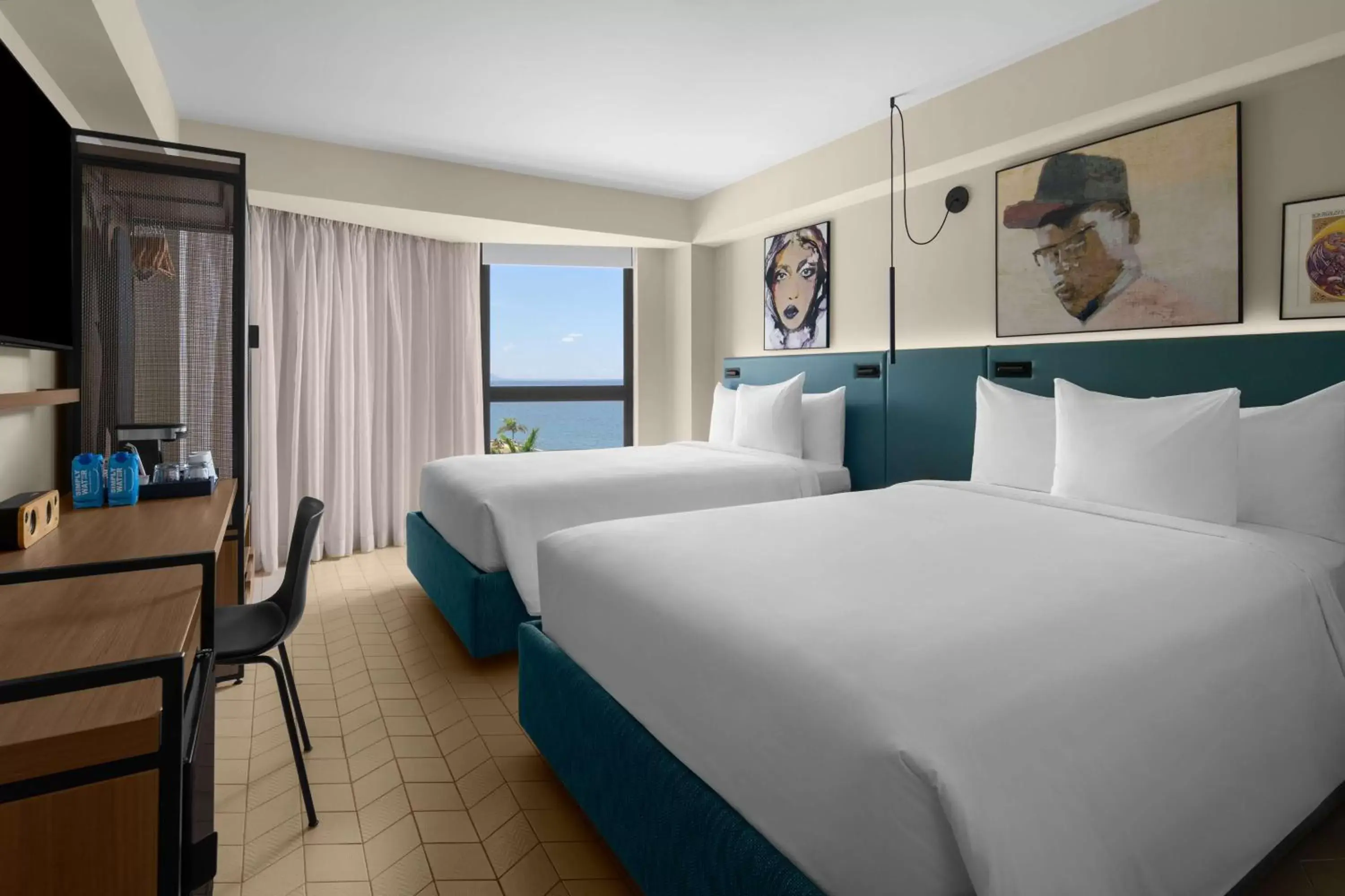 Deluxe Double Room with Two Double Beds in ROK Hotel Kingston Tapestry Collection By Hilton Deluxe Double Room with Two Double Beds in ROK Hotel Kingston Tapestry Collection By Hilton