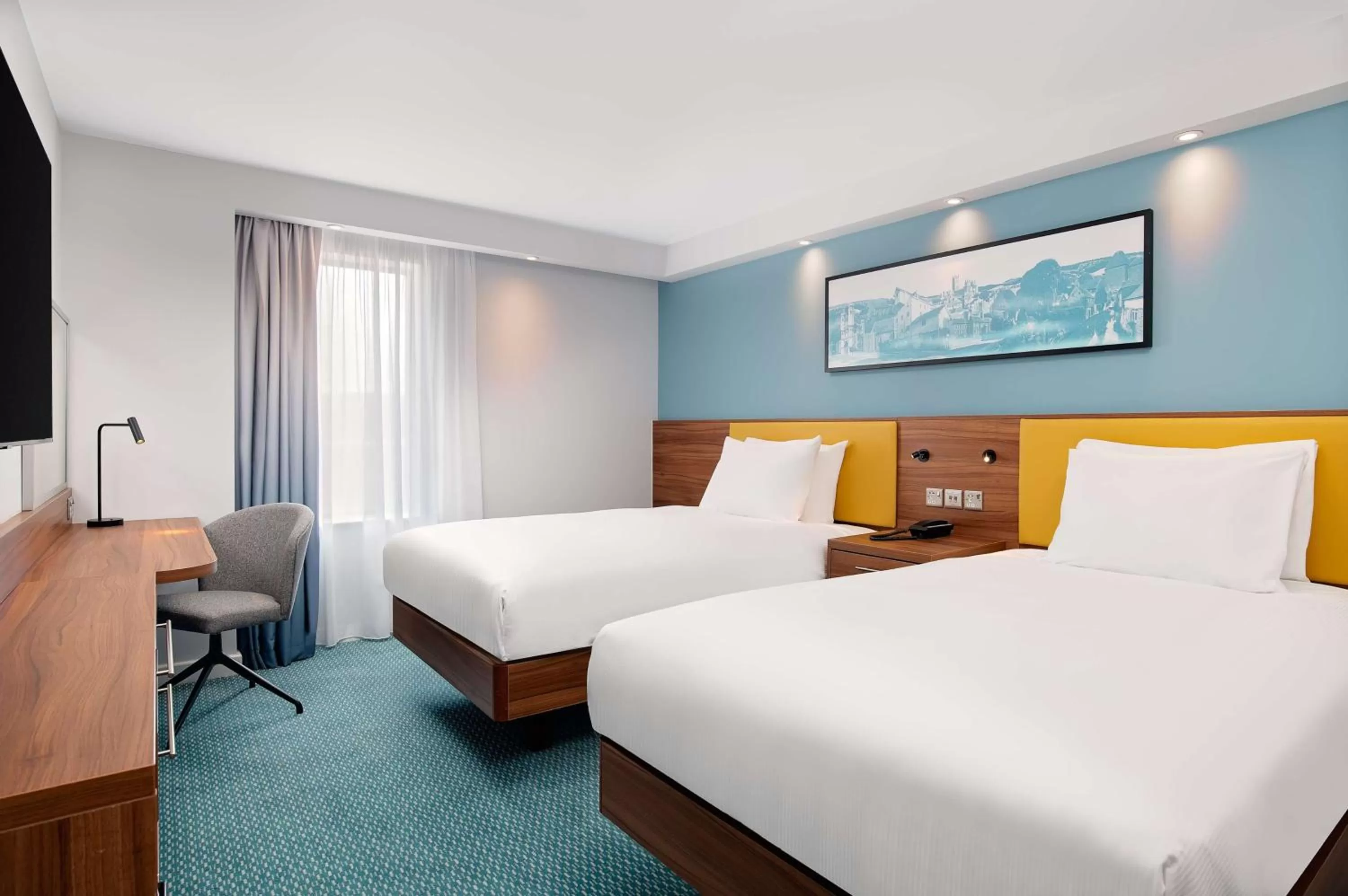 Bedroom, Bed in Hampton by Hilton Canterbury