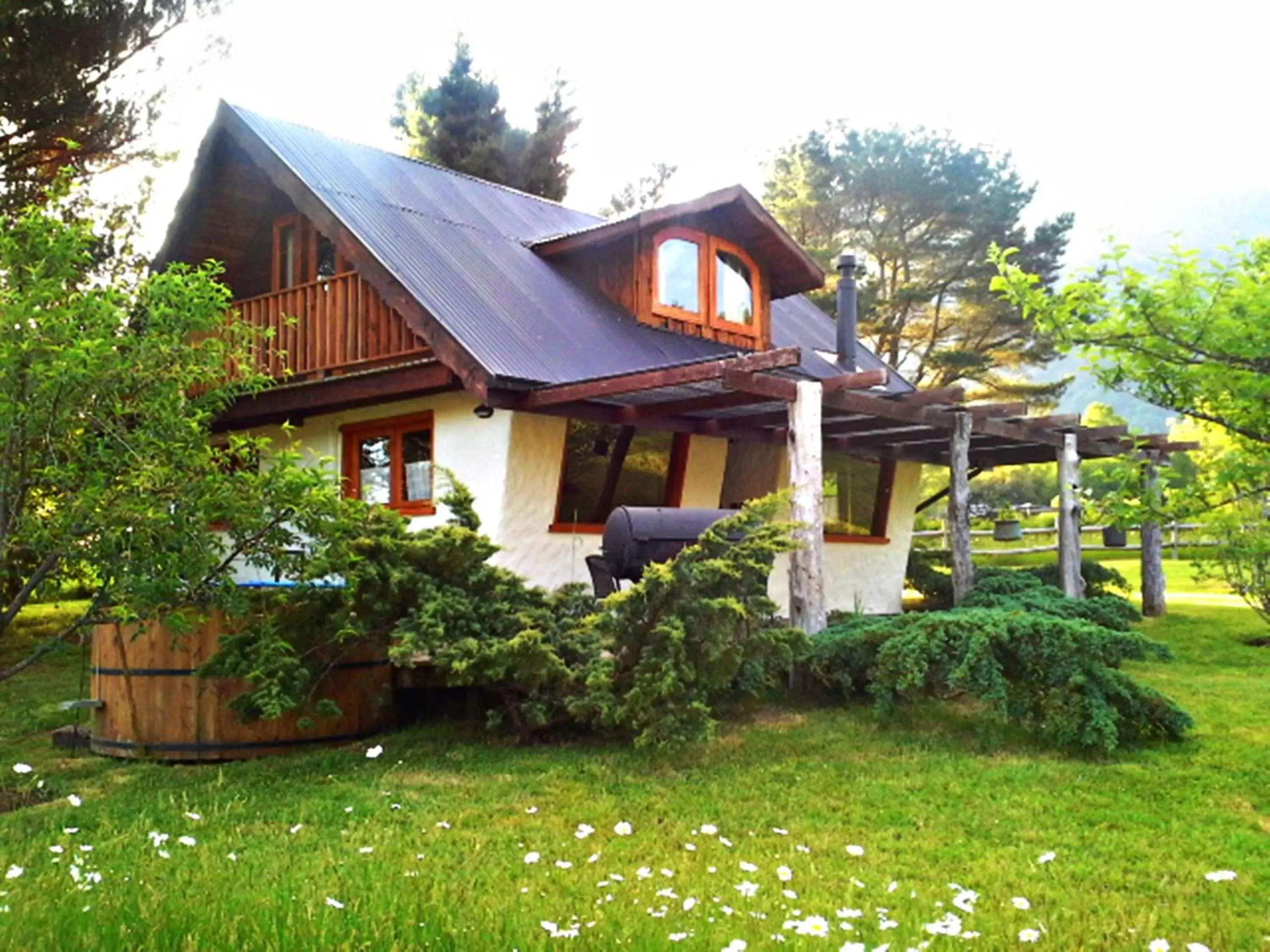 Deluxe Bungalow with Garden View in Hotel Salto del Carileufu Deluxe Bungalow with Garden View in Hotel Salto del Carileufu