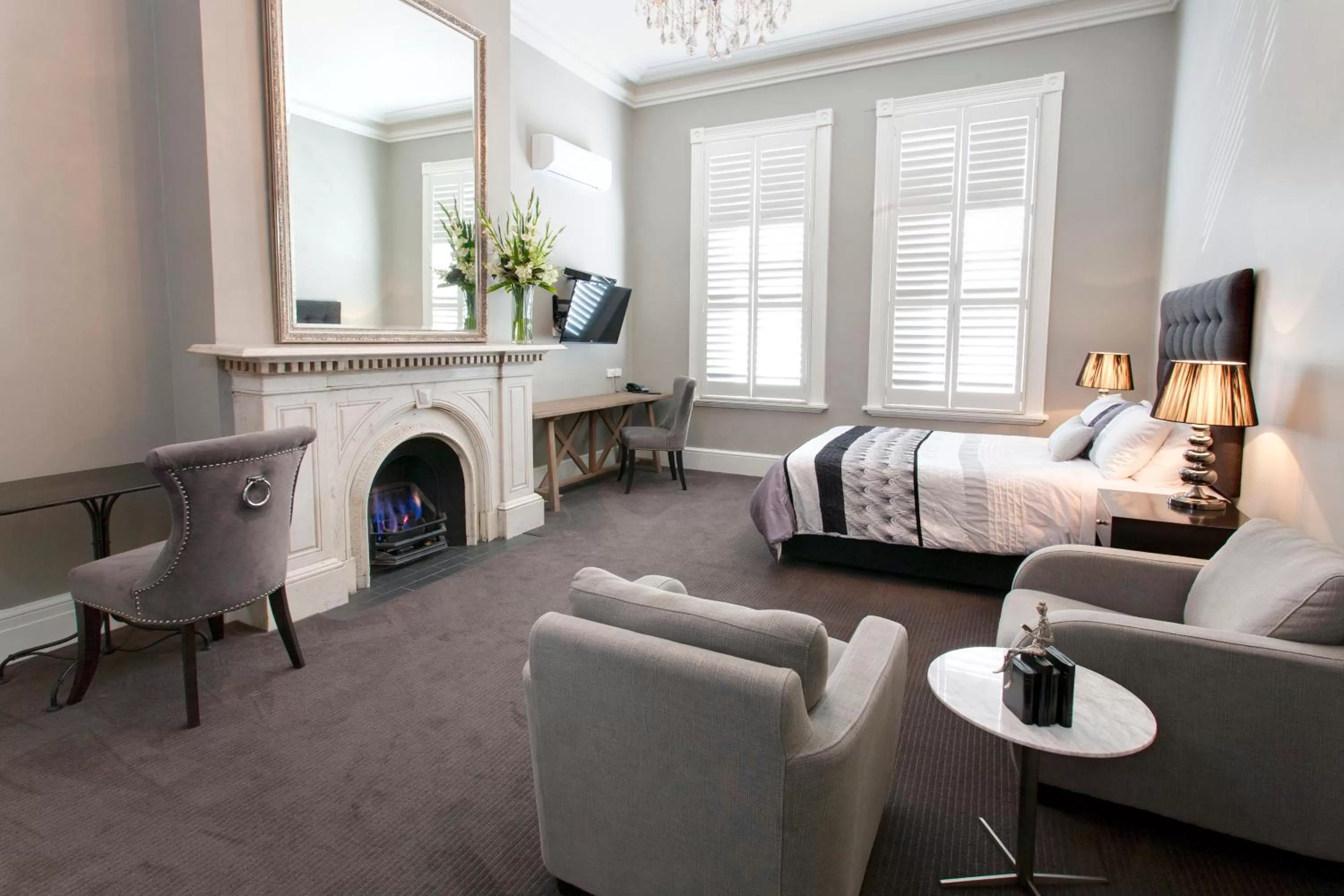 TV and multimedia, Seating Area in Ballarat Premier Apartments