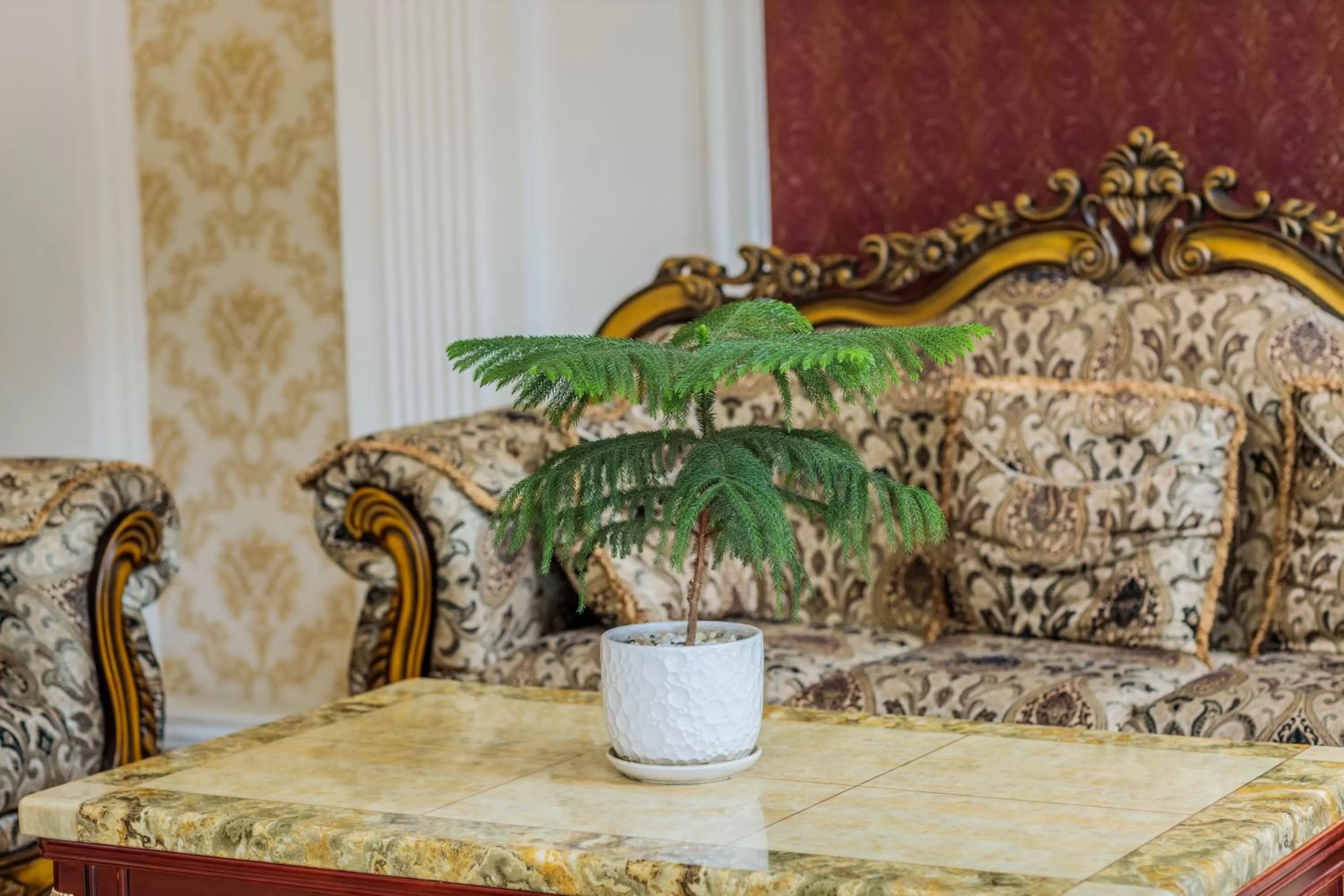 Living room, Bed in President Hotel