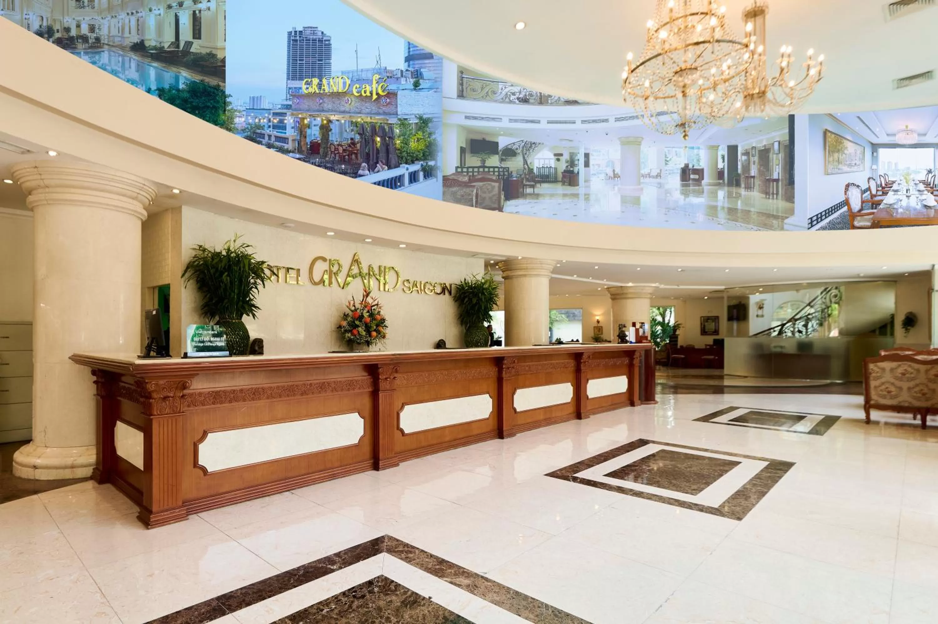 Lobby or reception in Hotel Grand Saigon