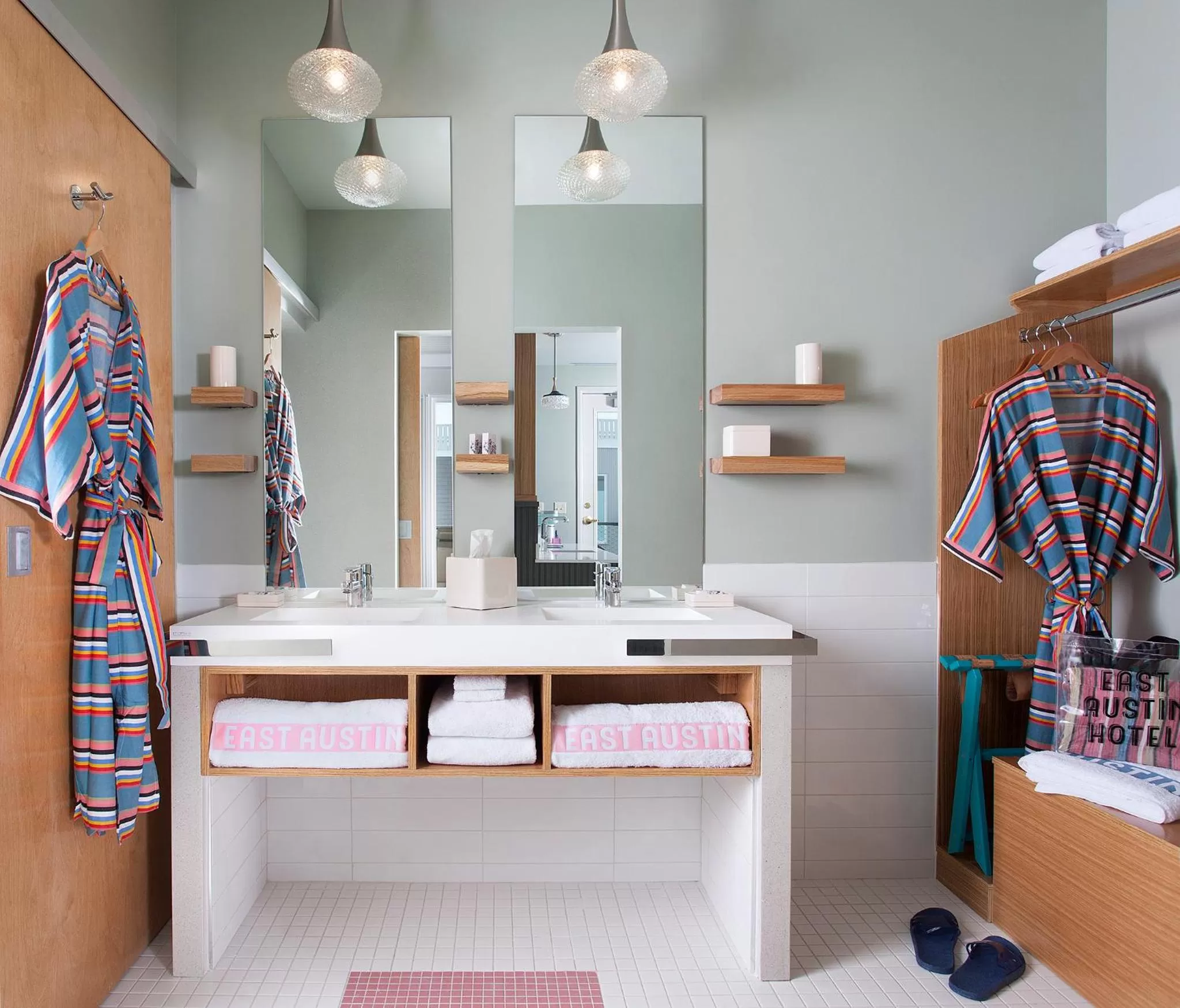 Bathroom in East Austin Hotel