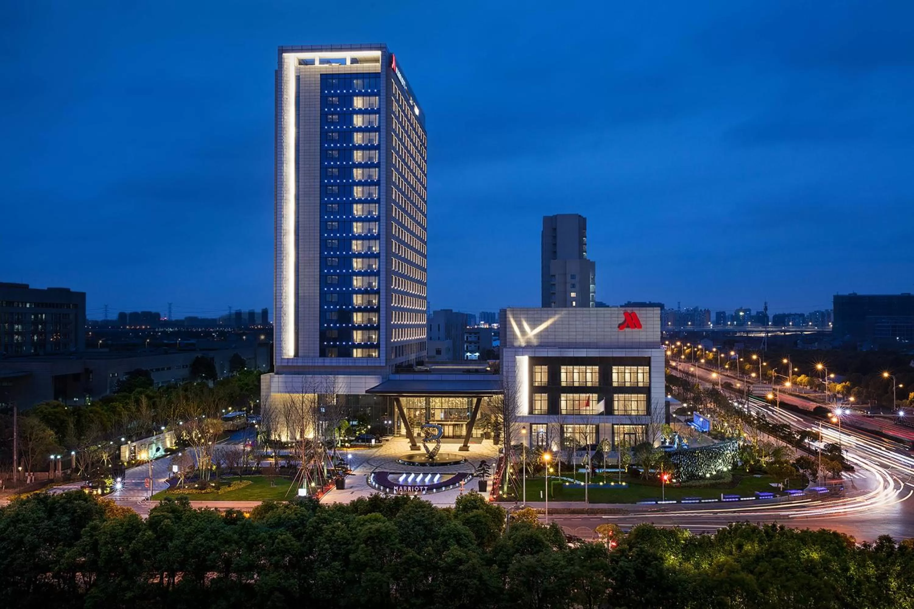 Property building in Shanghai Marriott Hotel Kangqiao