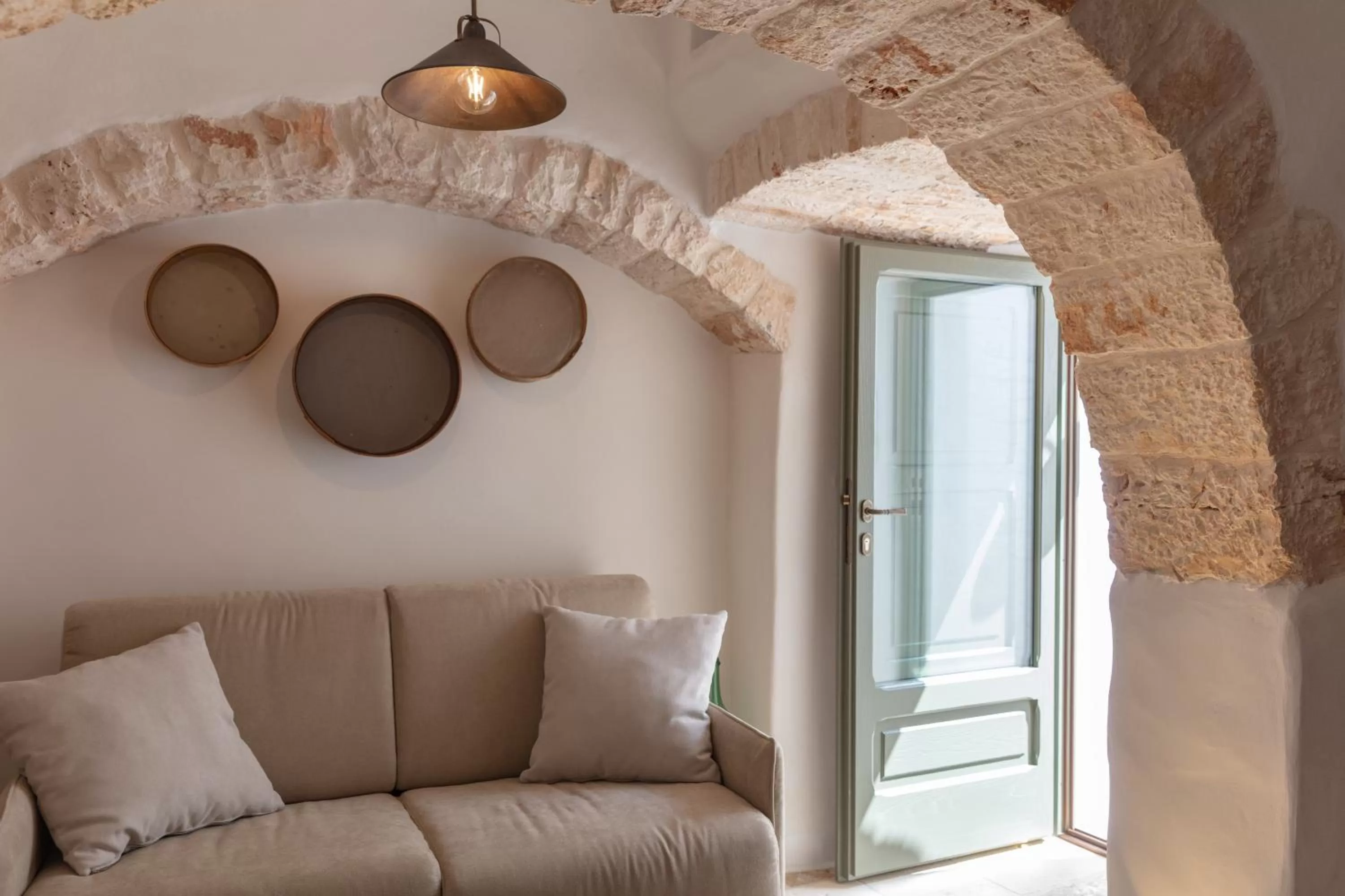 Seating area in Trulli Magheia