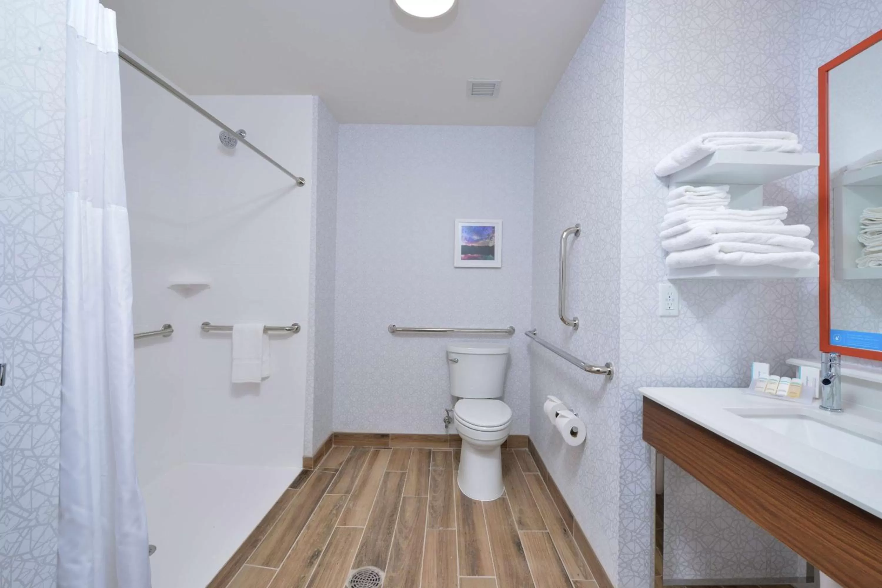 Bathroom in Hampton Inn Lakeville Minneapolis, Mn