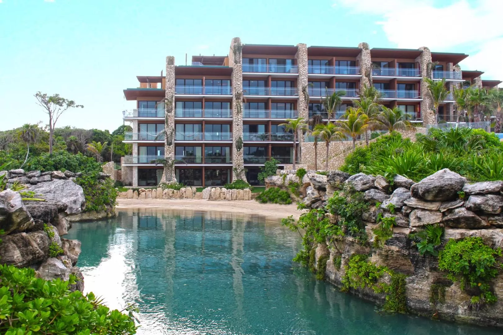 Property building in Hotel Xcaret Mexico All Parks All Fun Inclusive