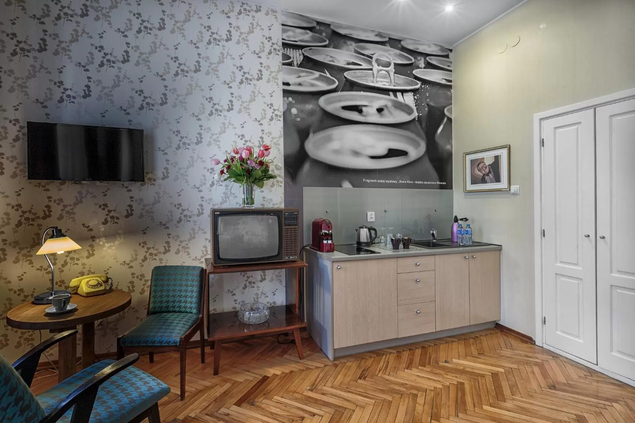 Decorative detail in Stare Kino Cinema Residence