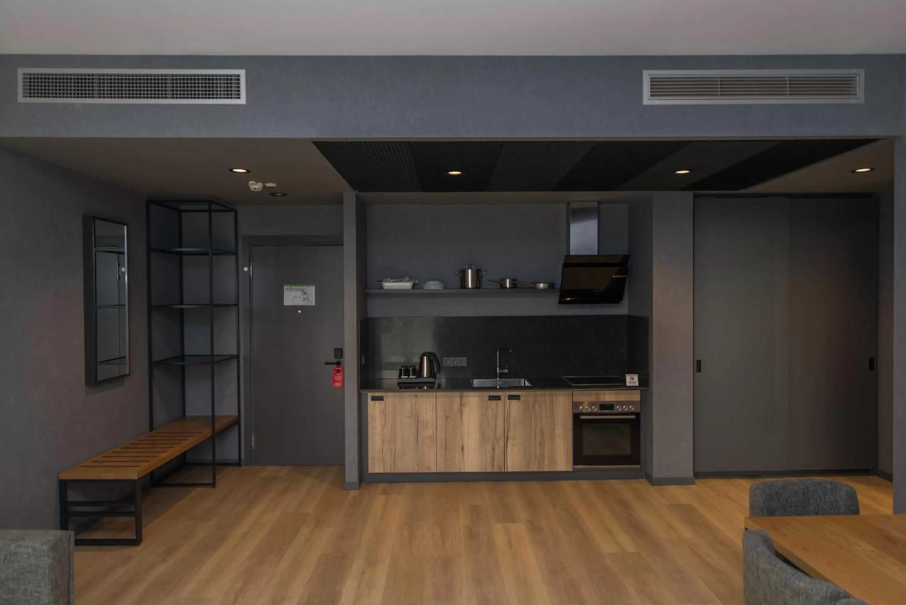 Kitchen or kitchenette in mk hotel tirana