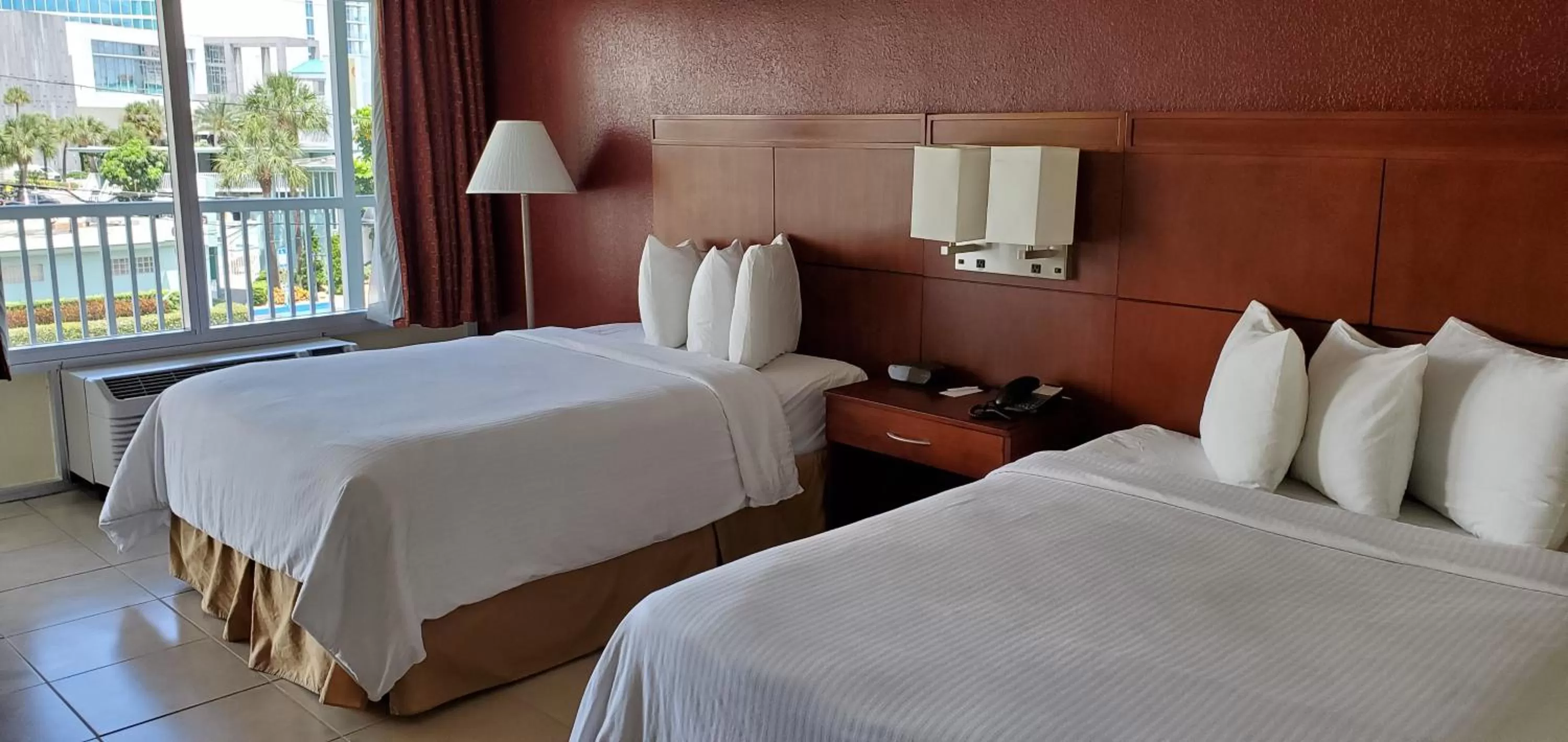 Bed in Clearwater Beach Hotel