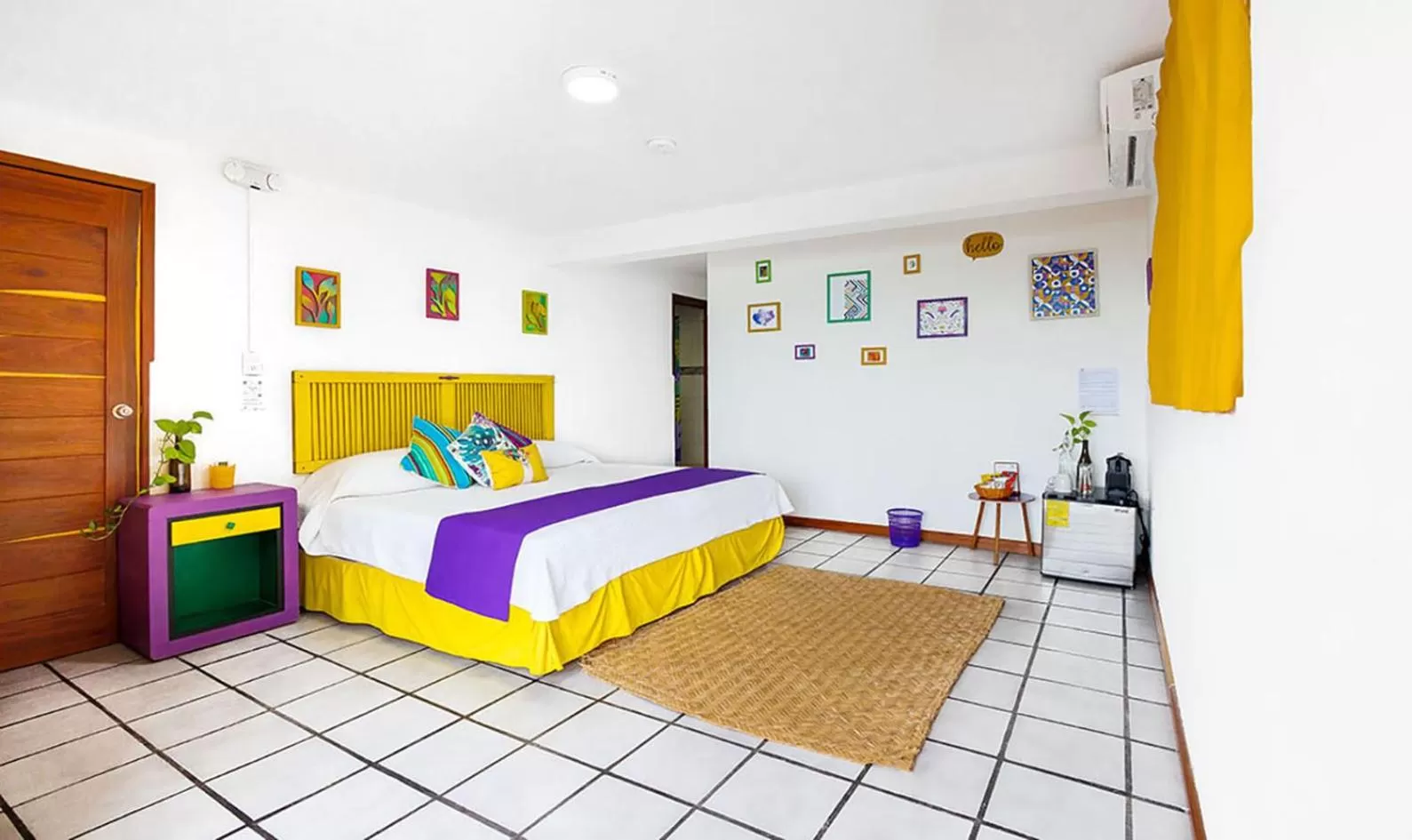 Property building, Bed in El Búho Lagoon Bacalar