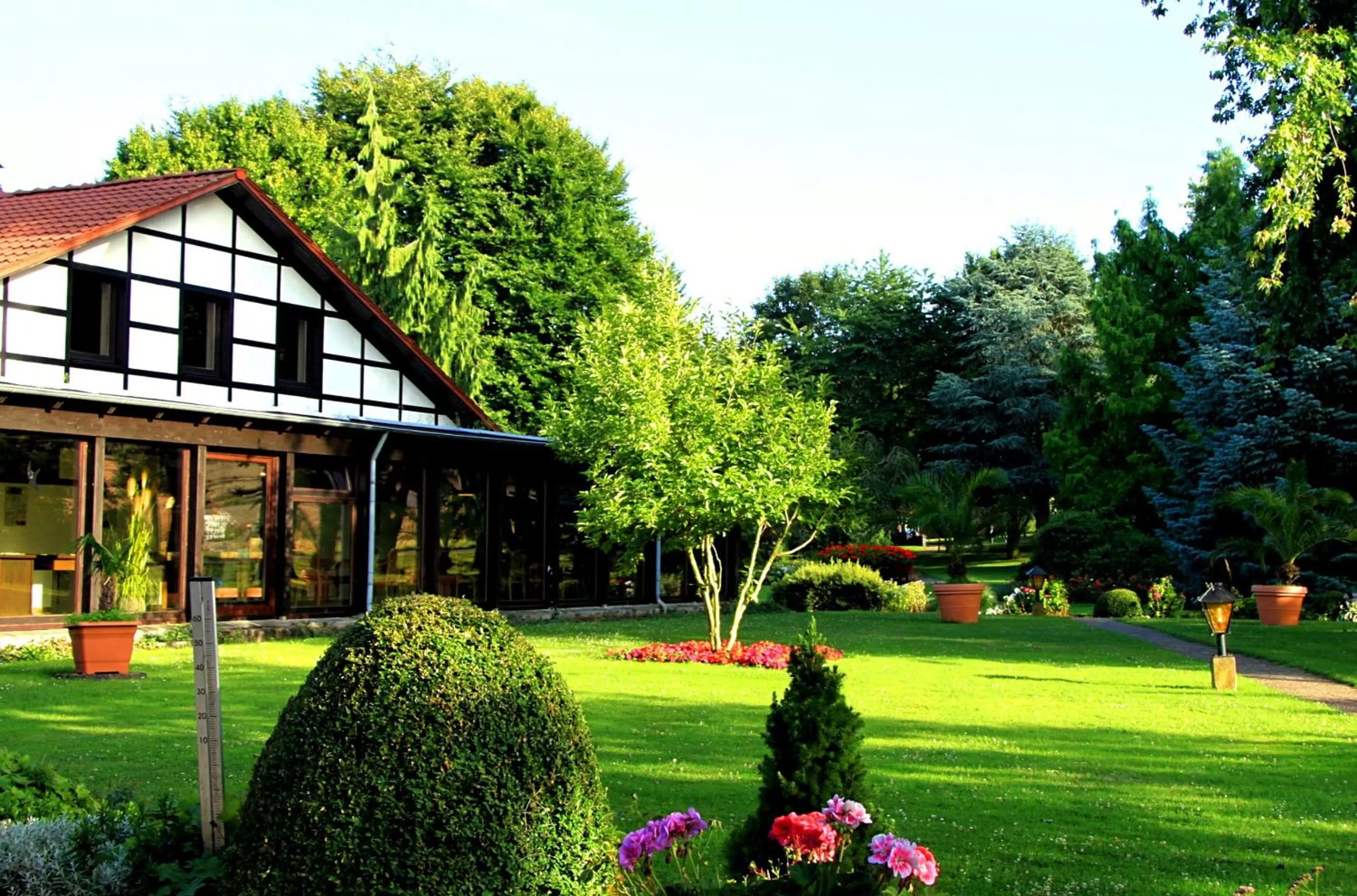 Garden view in Kurhaus Pivittskrug