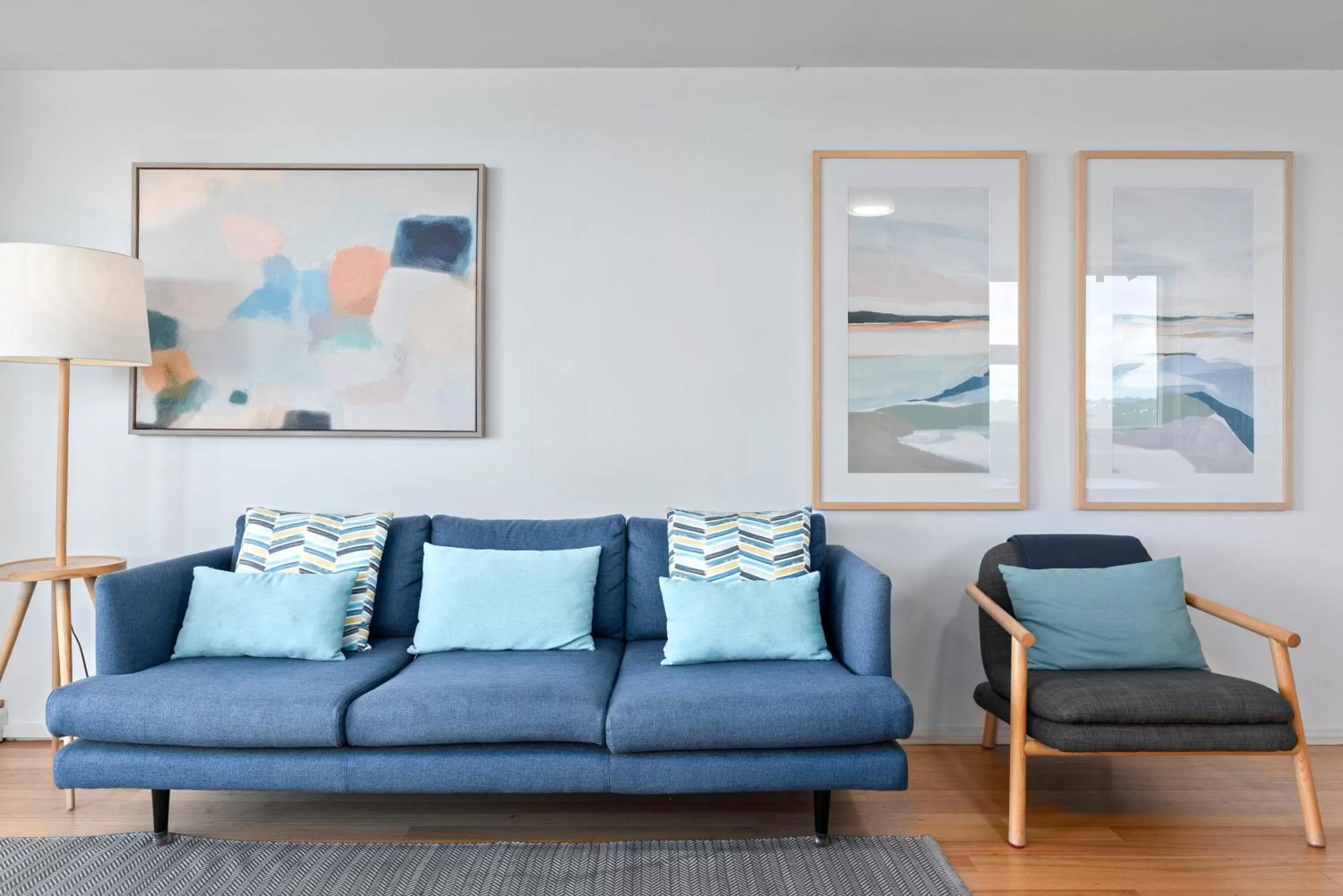 Living room in 84 The Spit Holiday Apartments