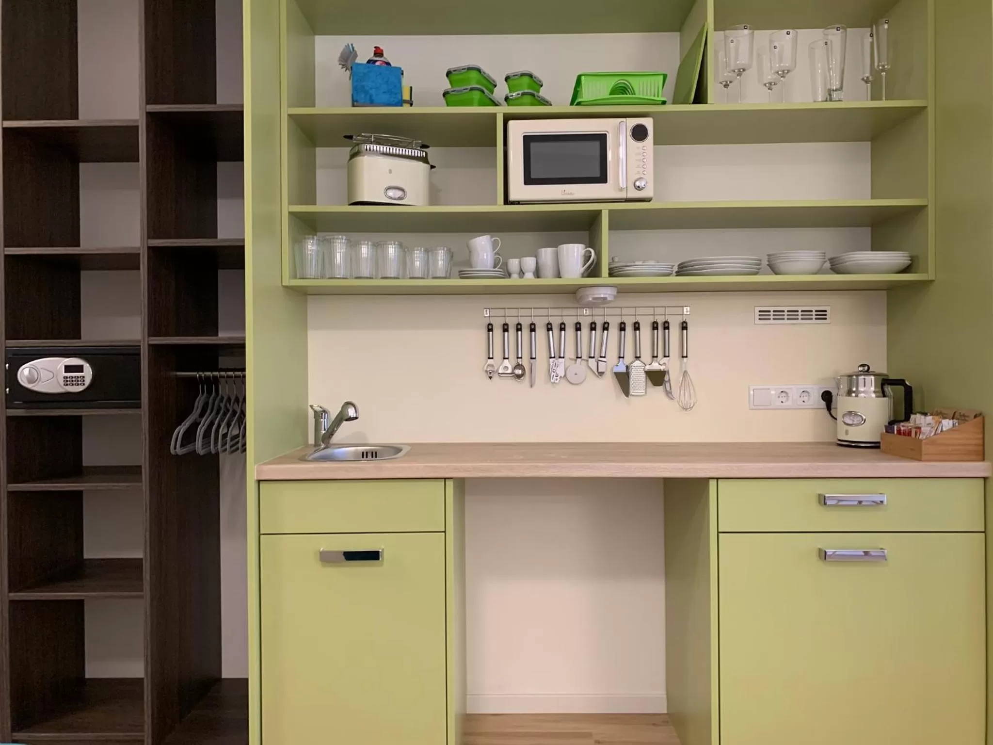 Kitchen/Kitchenette in Park-Lodge Am Rohrbusch