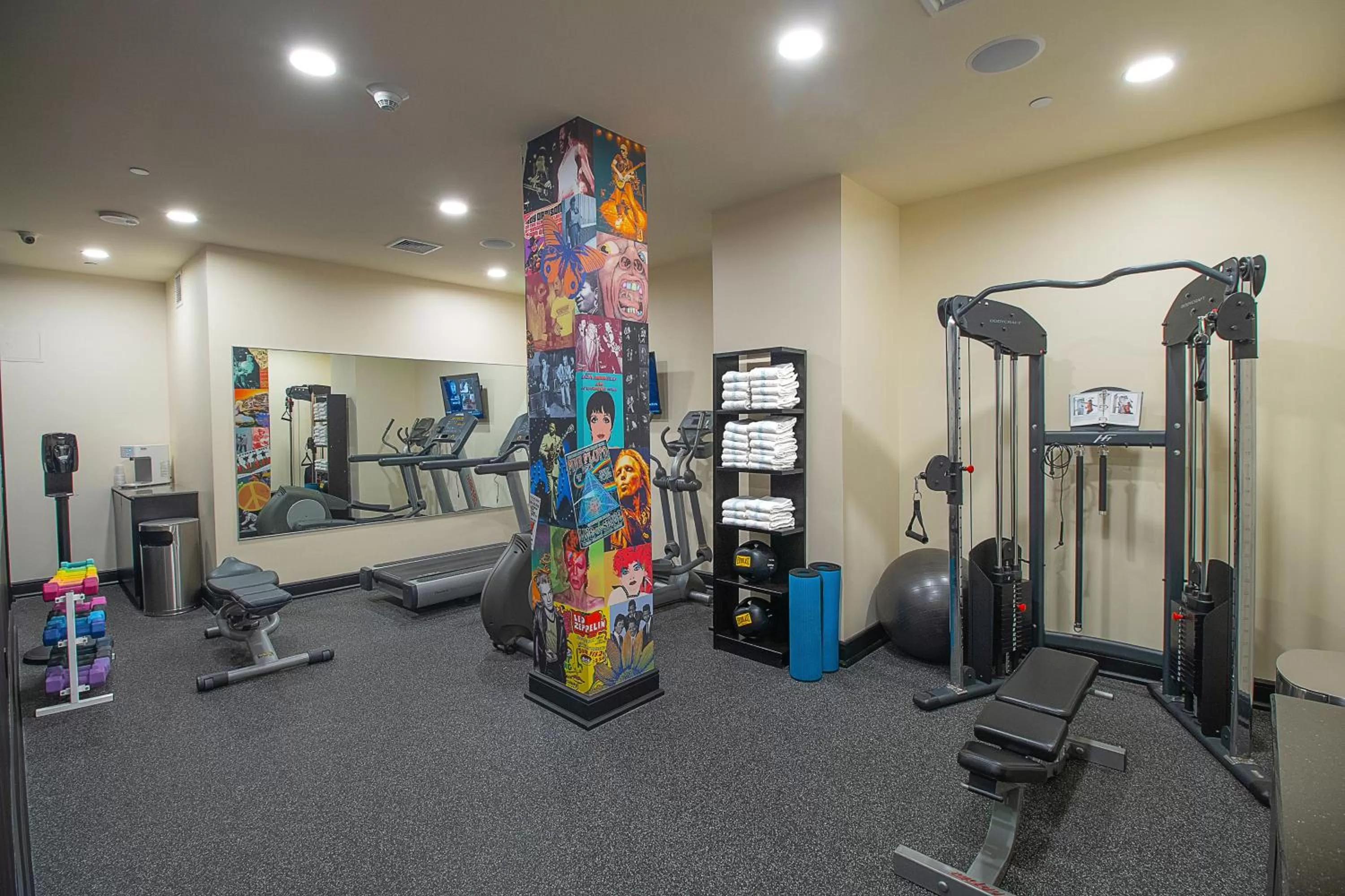 Fitness centre/facilities in The Belvedere Hotel