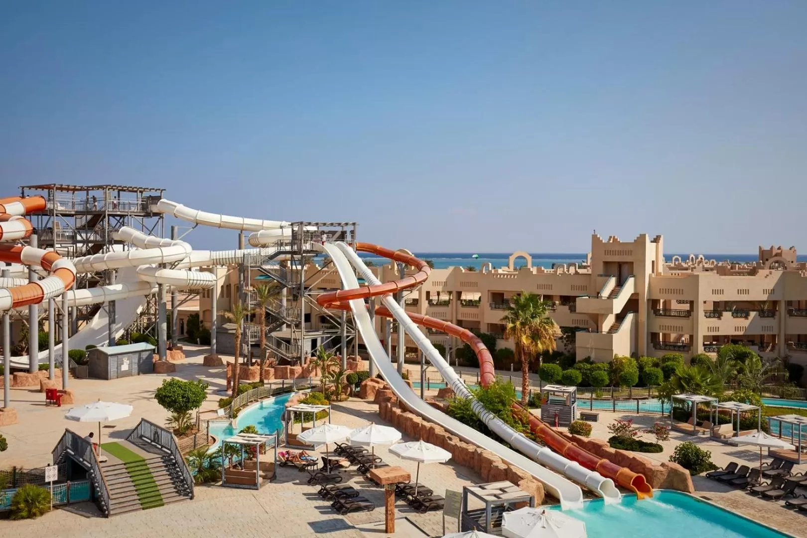 Aqua park in Coral Sea Waterworld Sharm El Sheikh