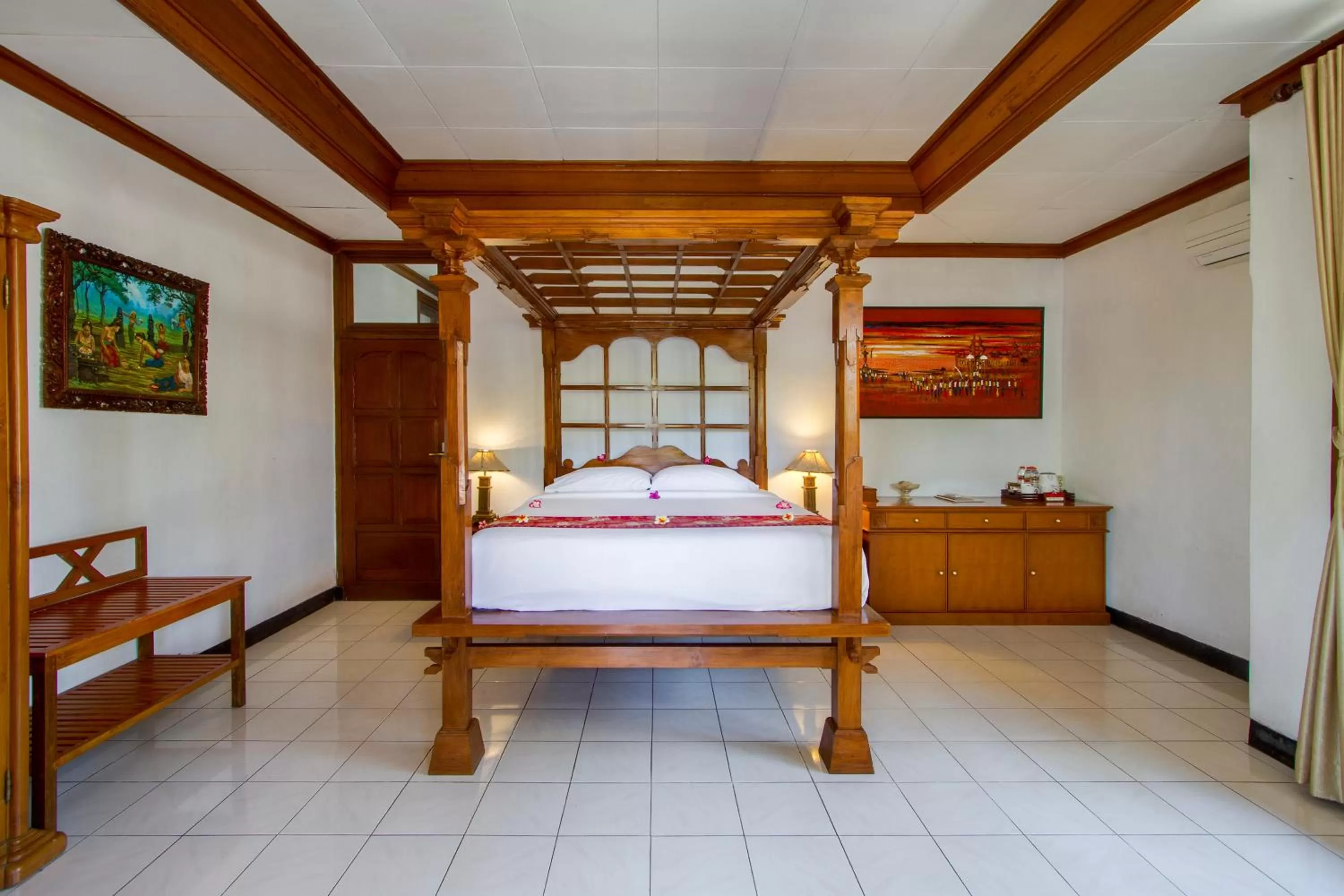 Property building, Bed in Bali Taman Beach Resort & Spa Lovina