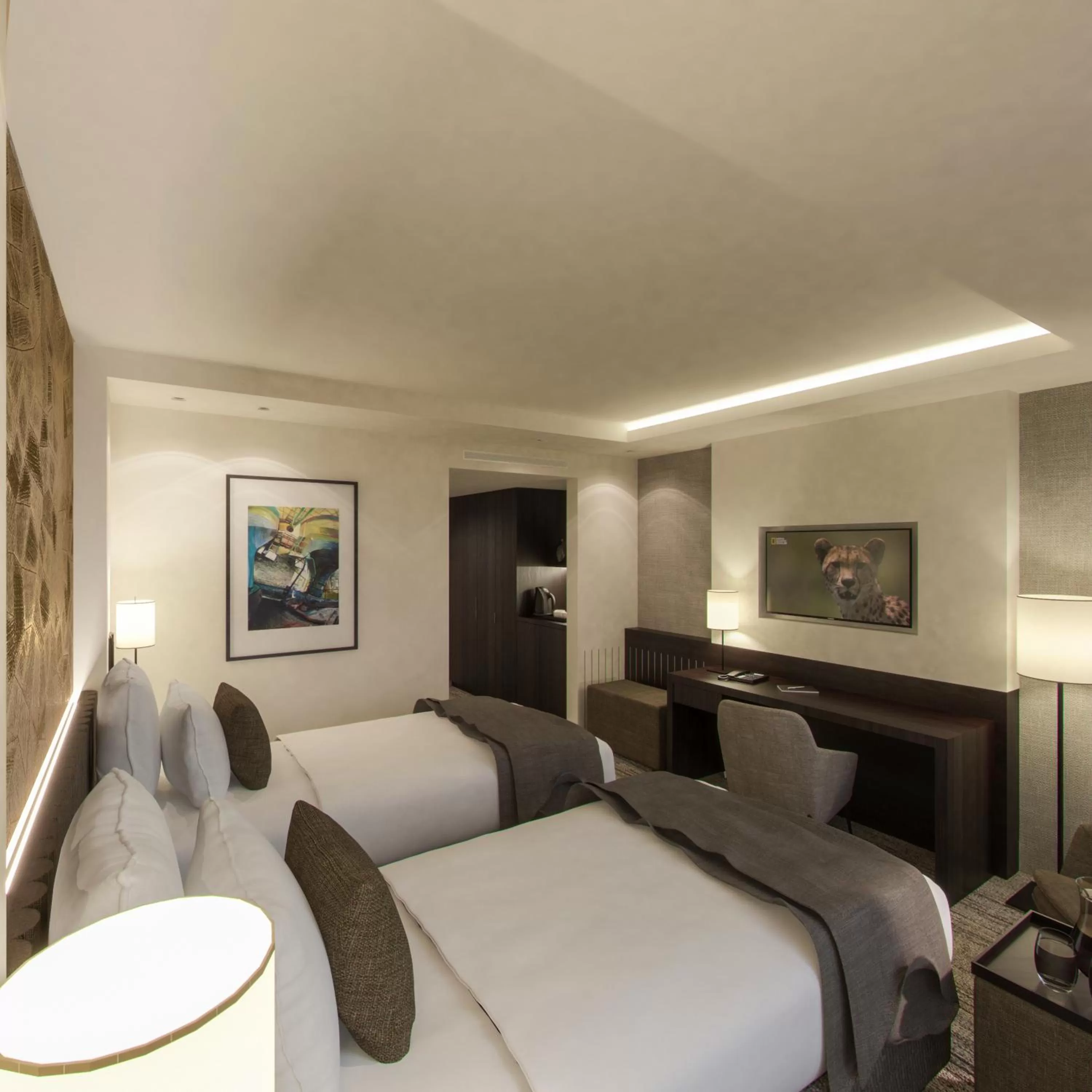 Photo of the whole room, Bed in Keizershof Hotel Aalst