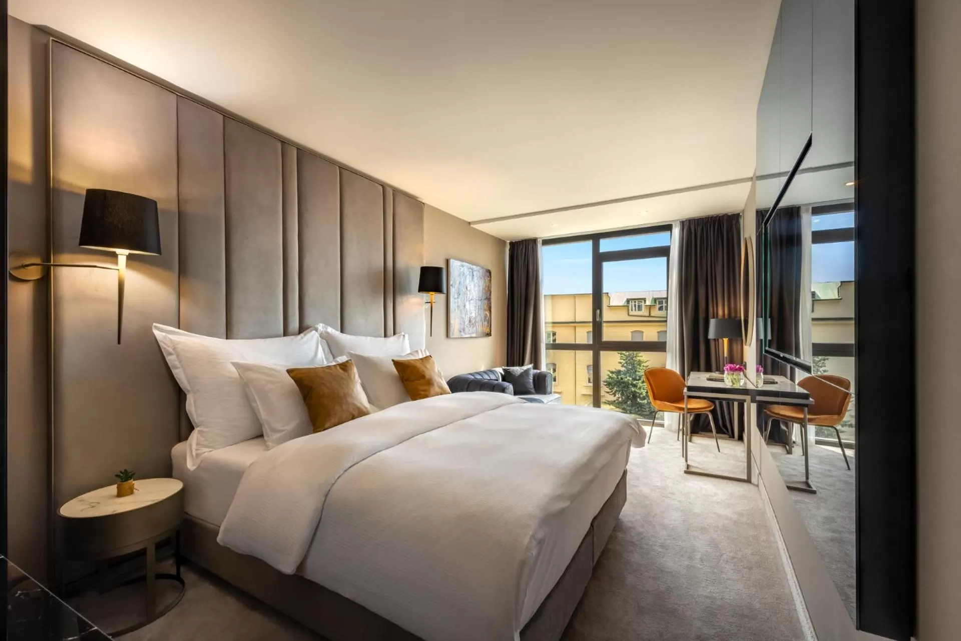 View (from property/room), Bed in Grand Hotel Adriatic