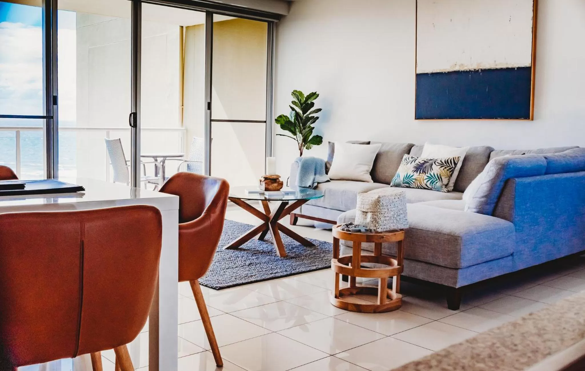 Living room in Grandview Apartments